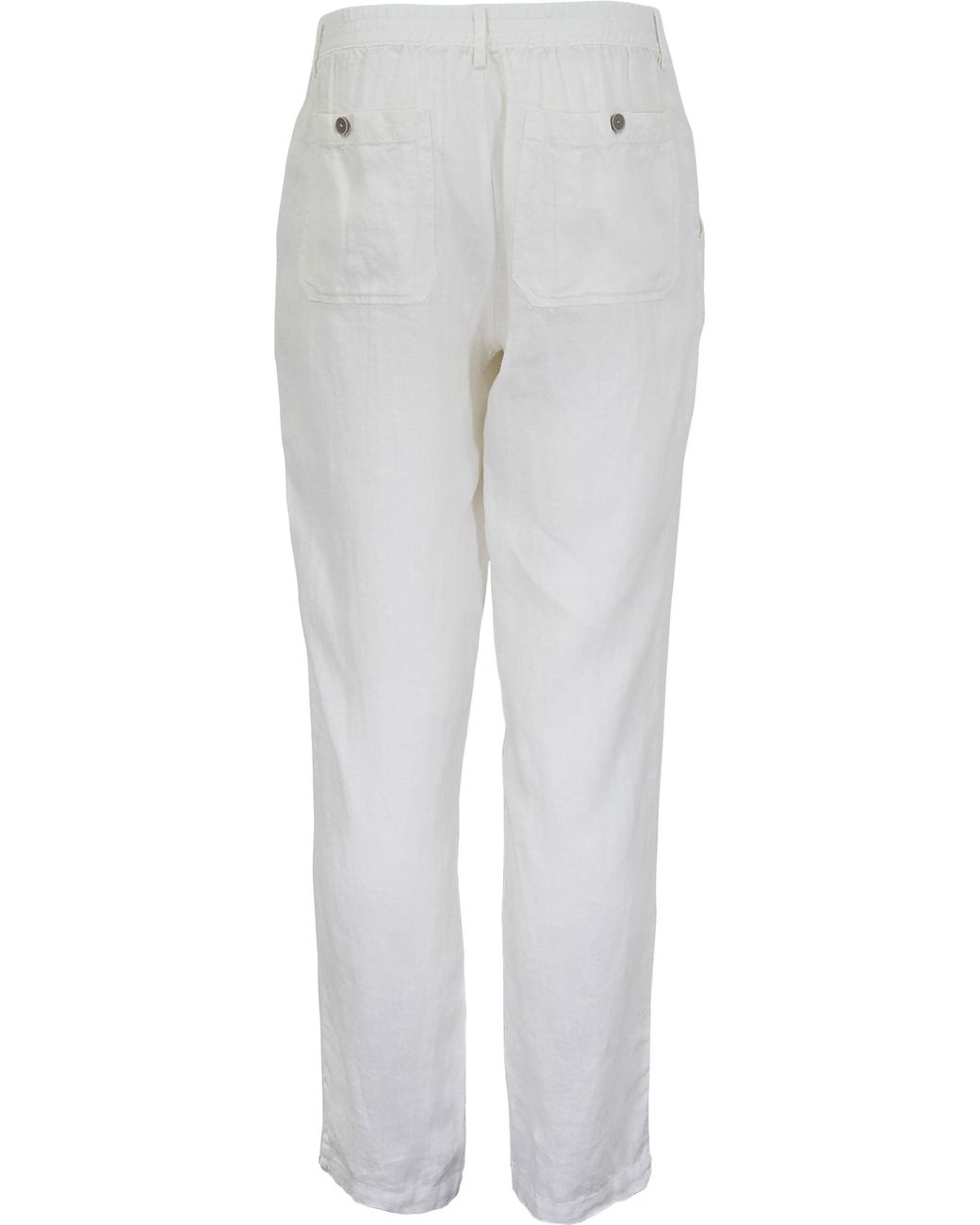 Lords of Harlech White Devon Linen Pant for men