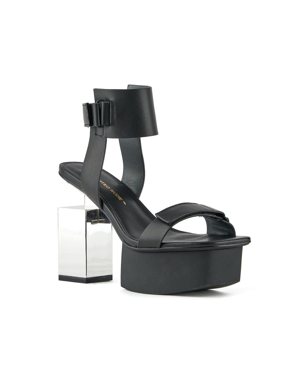 United Nude Black Cubist Sandal