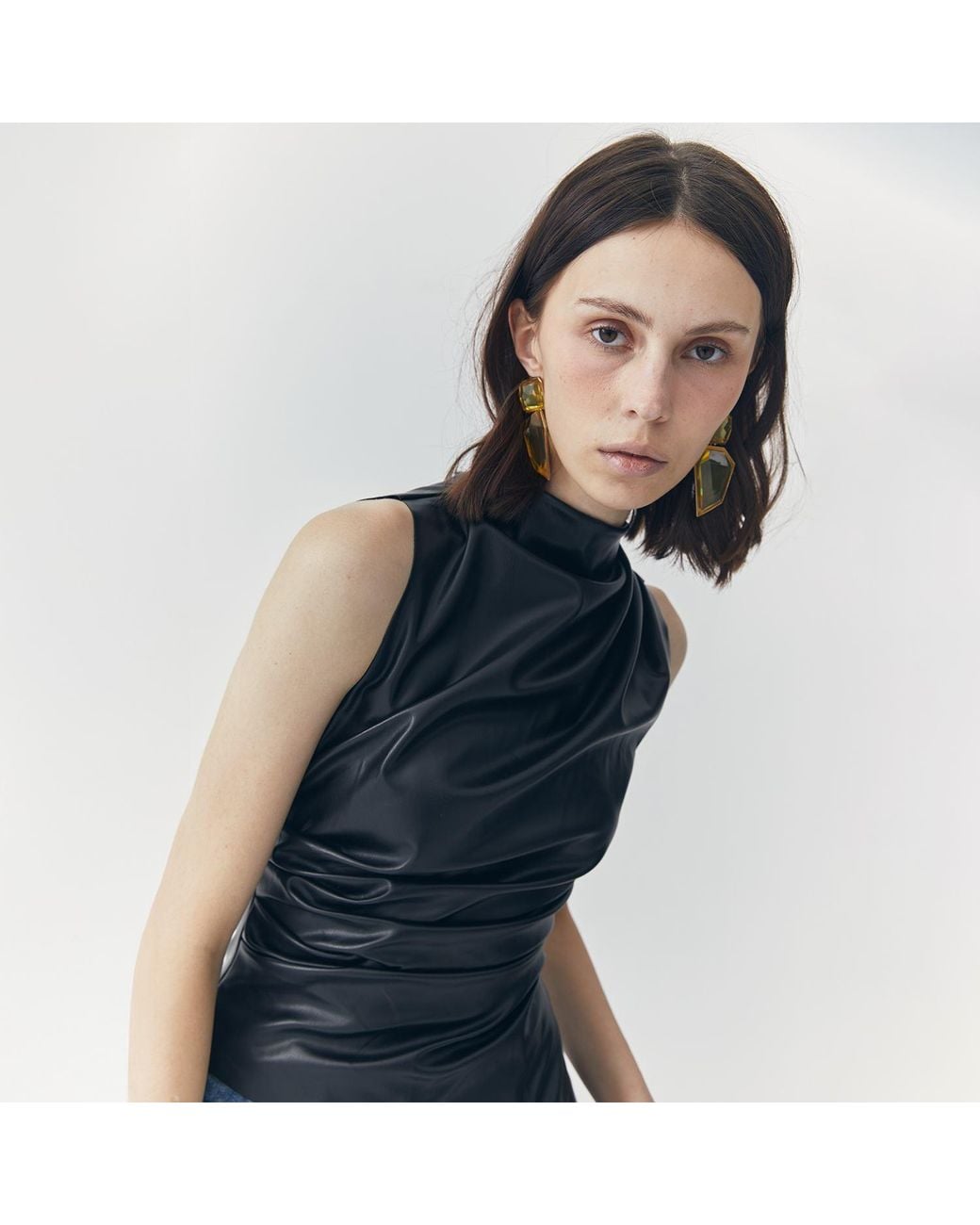 Ats the Label Black Juno Leather Tank