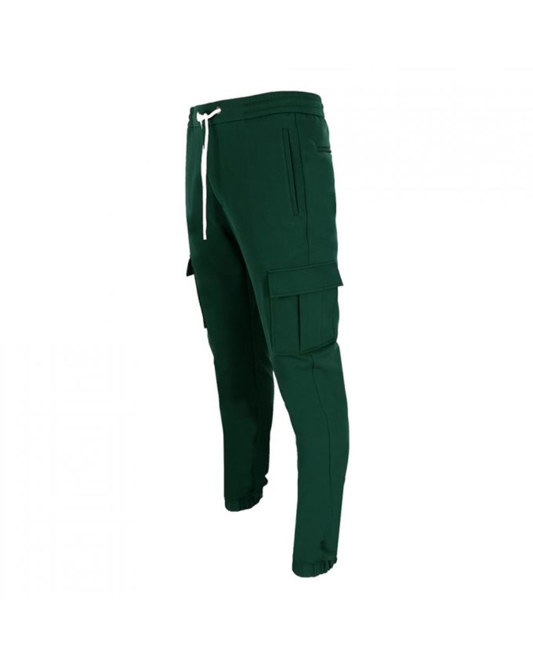 DAVID WEJ Green Ashford Drawstring Trousers With Cargo Pockets – for men