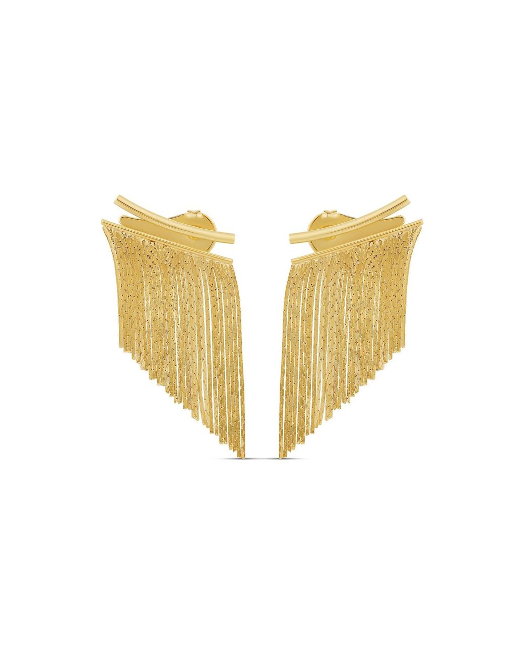SHYMI Yellow Fringe Earrings