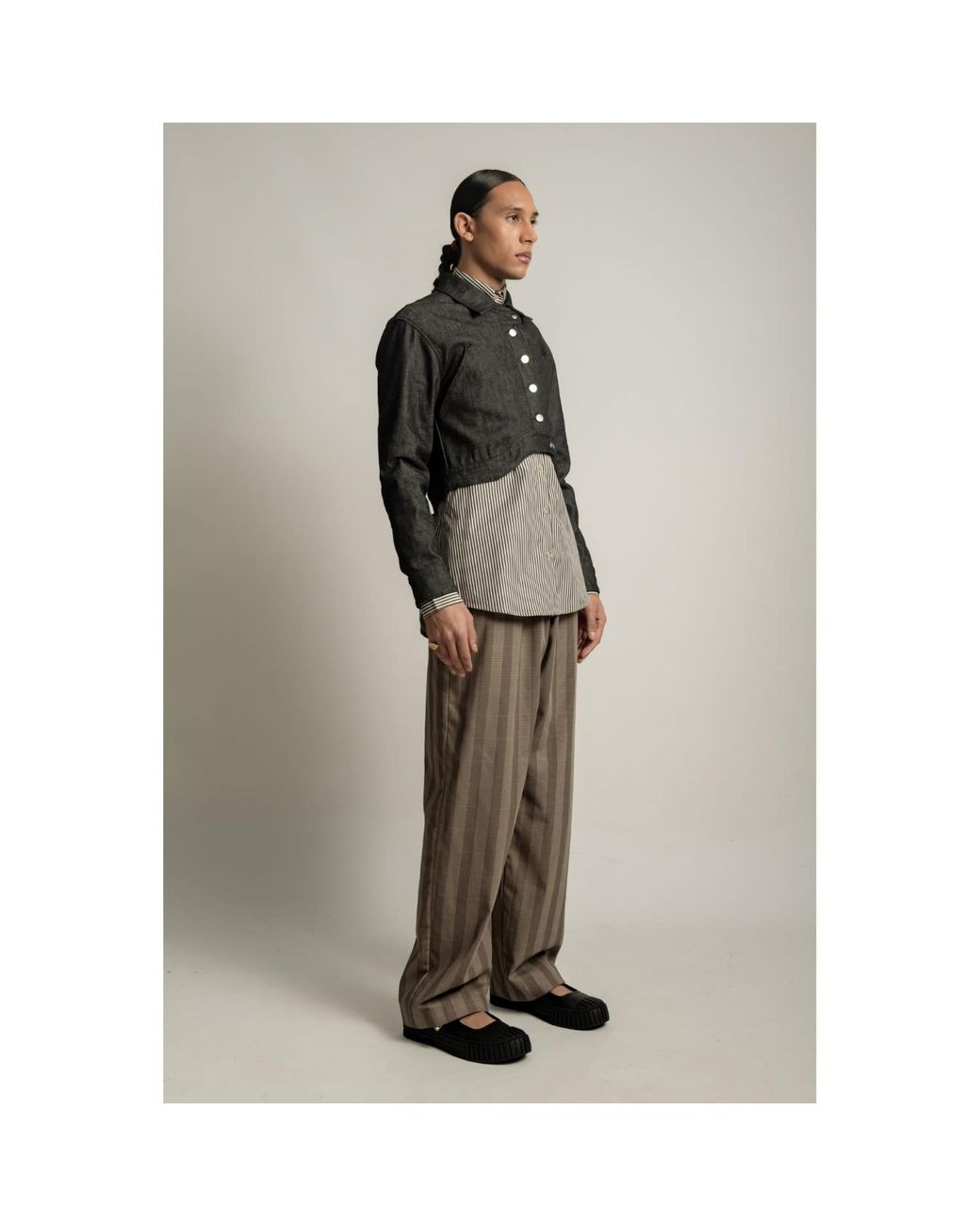 Van Brussel Brown Neutrals Soren Elasticated Waist Trousers