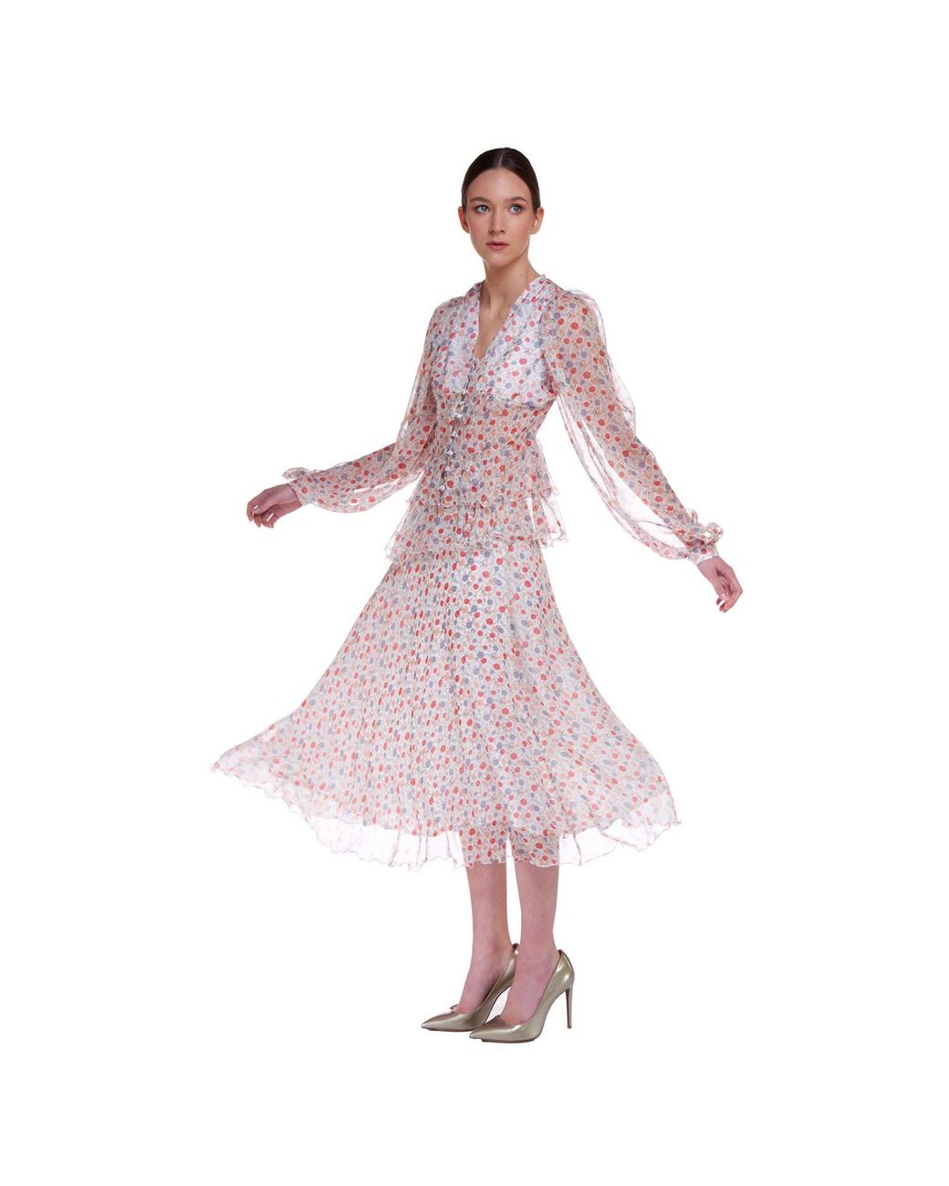 Sofia Tsereteli Pink Long Skirt Grace