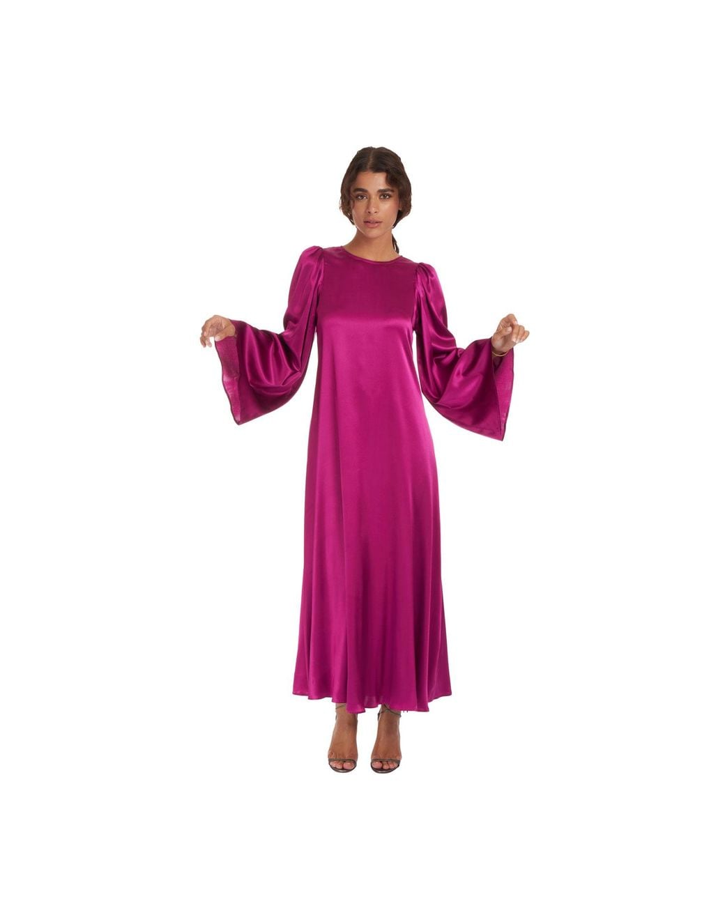 Sofia Tsereteli Purple Flare Dress
