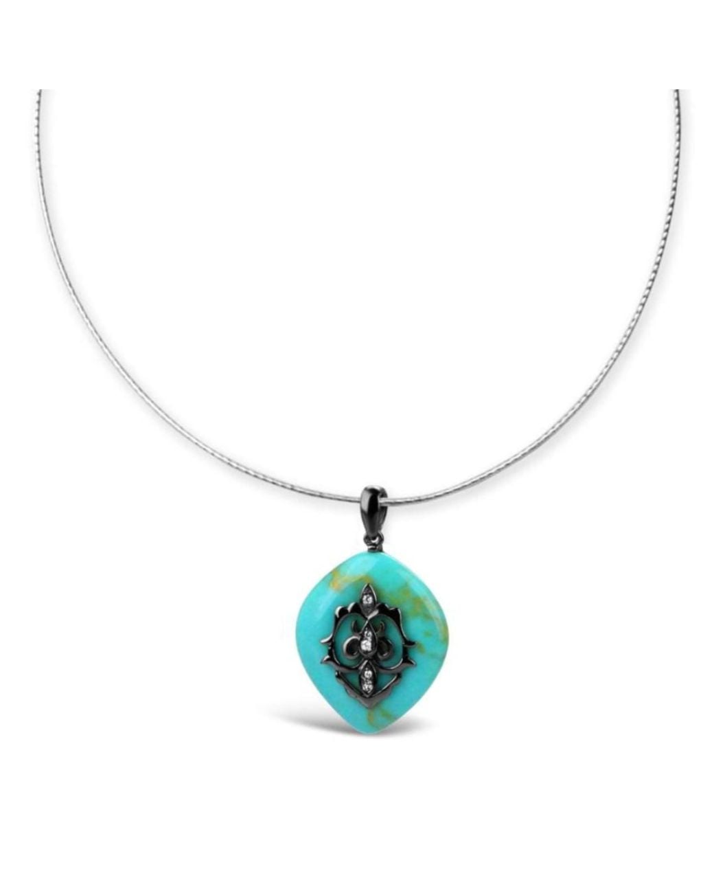 Bellus Domina Metallic Sterling Necklace