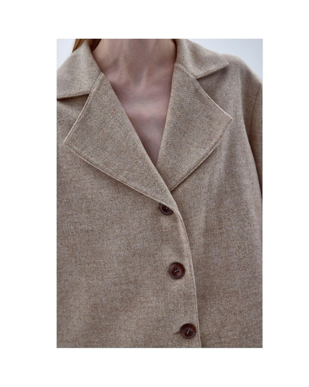 NAZLI CEREN Pink Neutrals Kai Wool Jacket