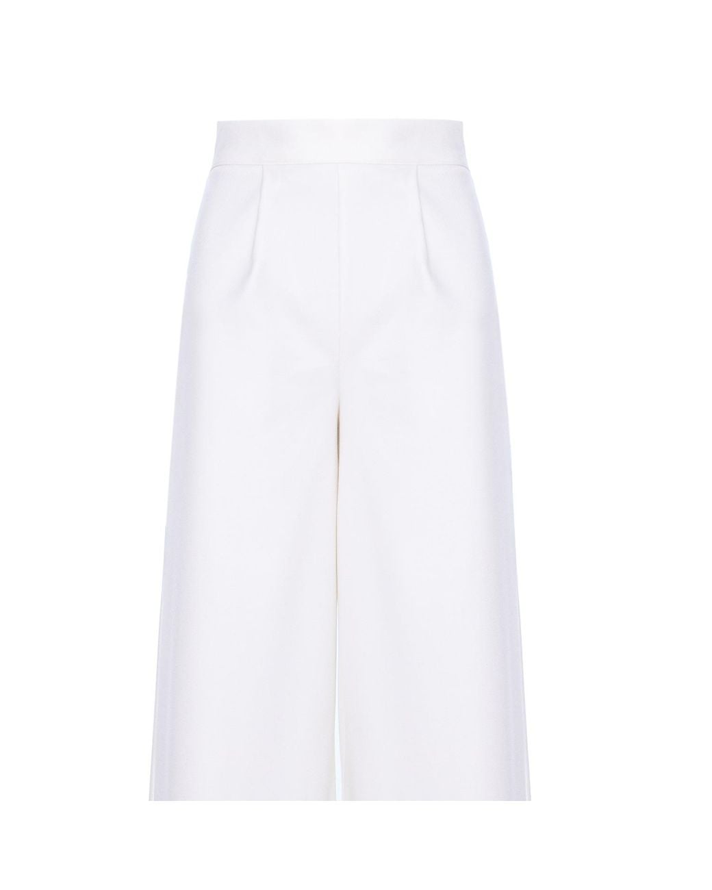 AVENUE No.29 White Wide Leg Trousers