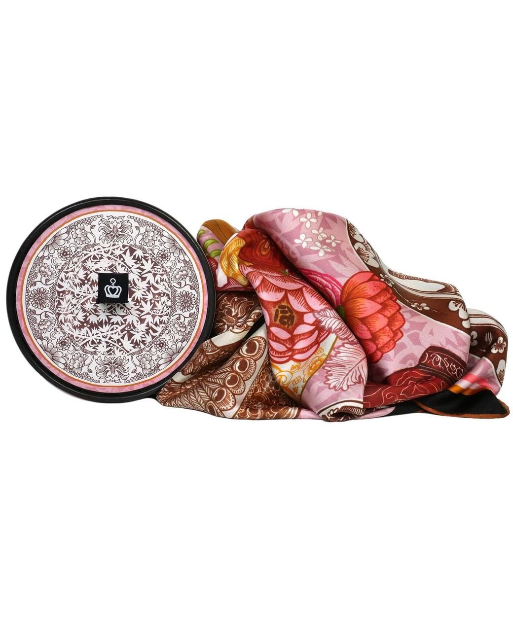 Kueen Pink Neutrals Silk Scarf