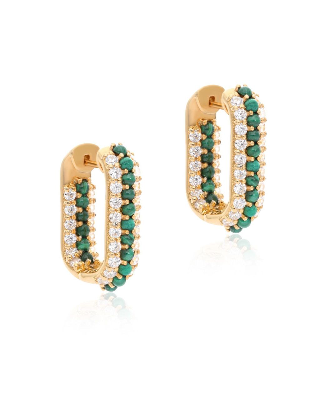 Preeti Sandhu Metallic Summer Sparkle U-Shaped Vermeil Hoops