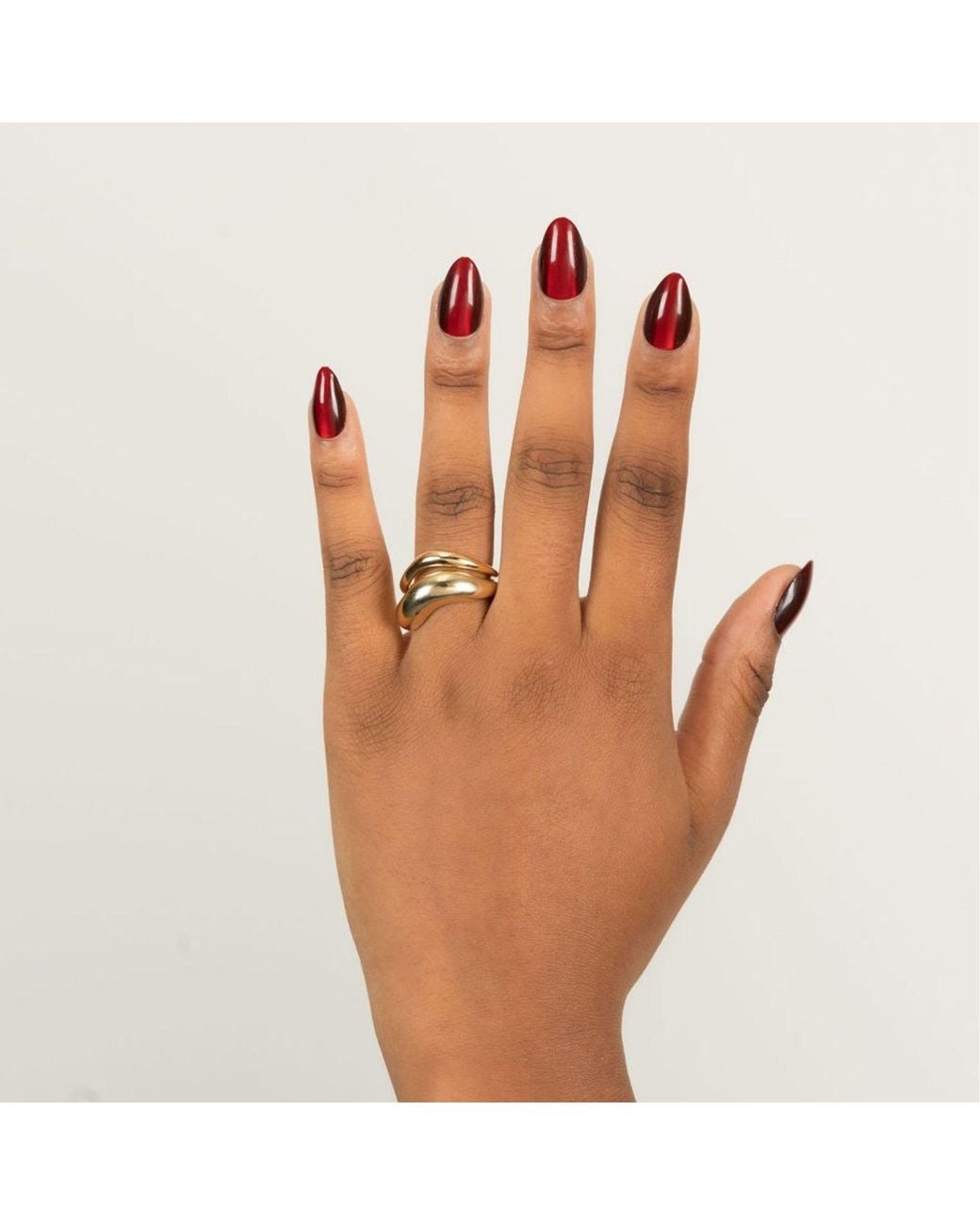 Belinda Jewelz Metallic Wren Slim Molten Ring