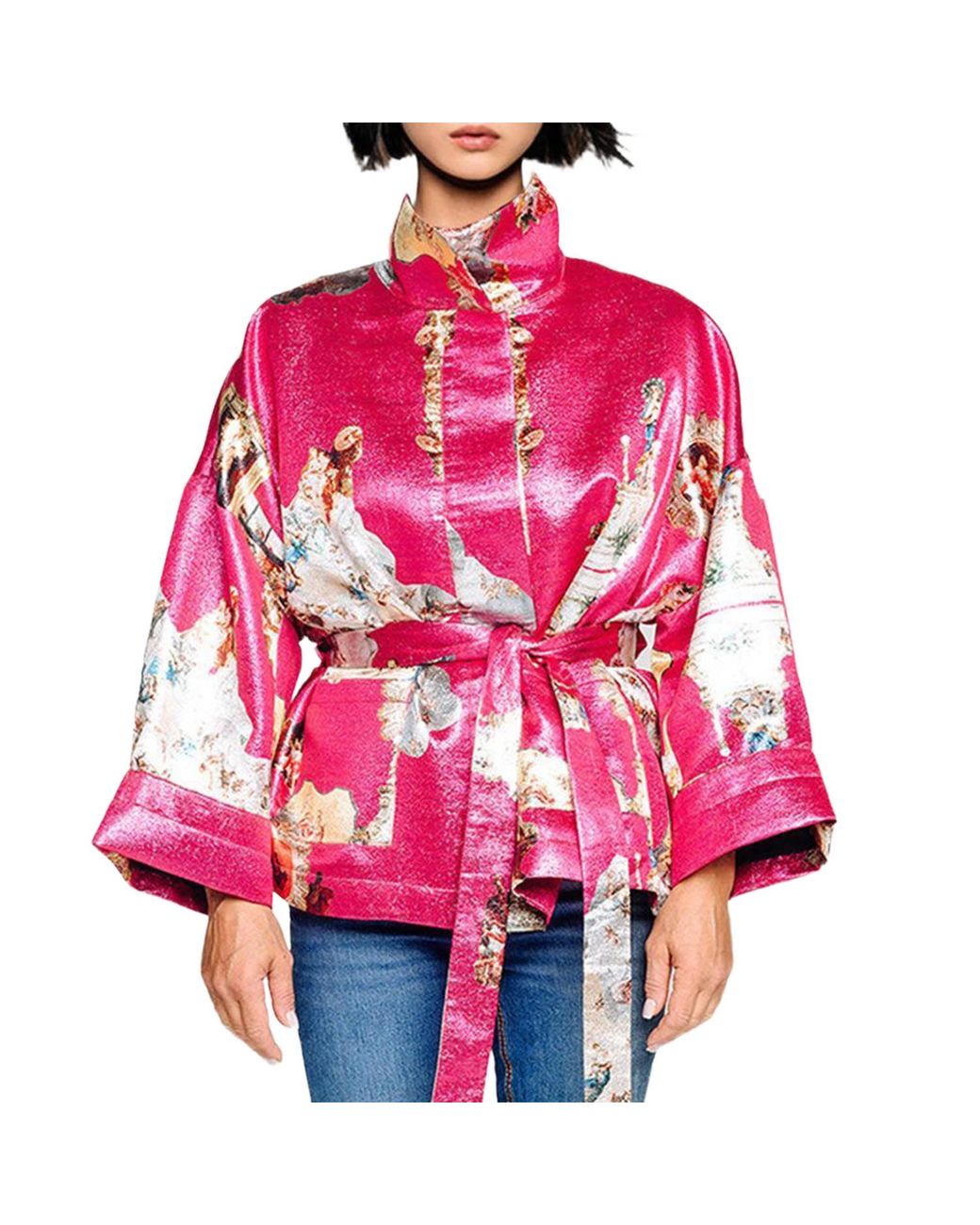 Maxjenny Pink Square Boxy Jacket