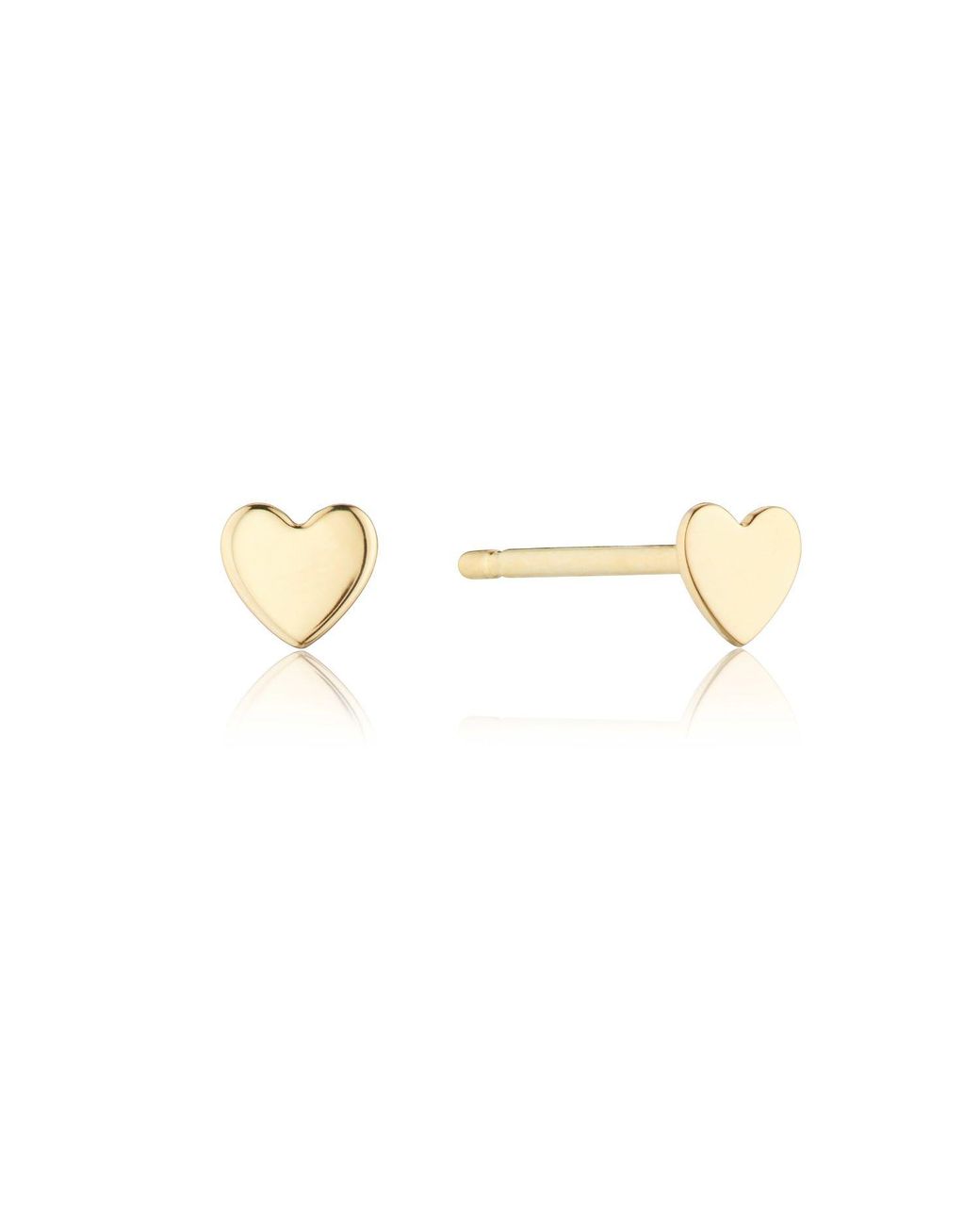 Lily & Roo Metallic Tiny Heart Stud Earrings