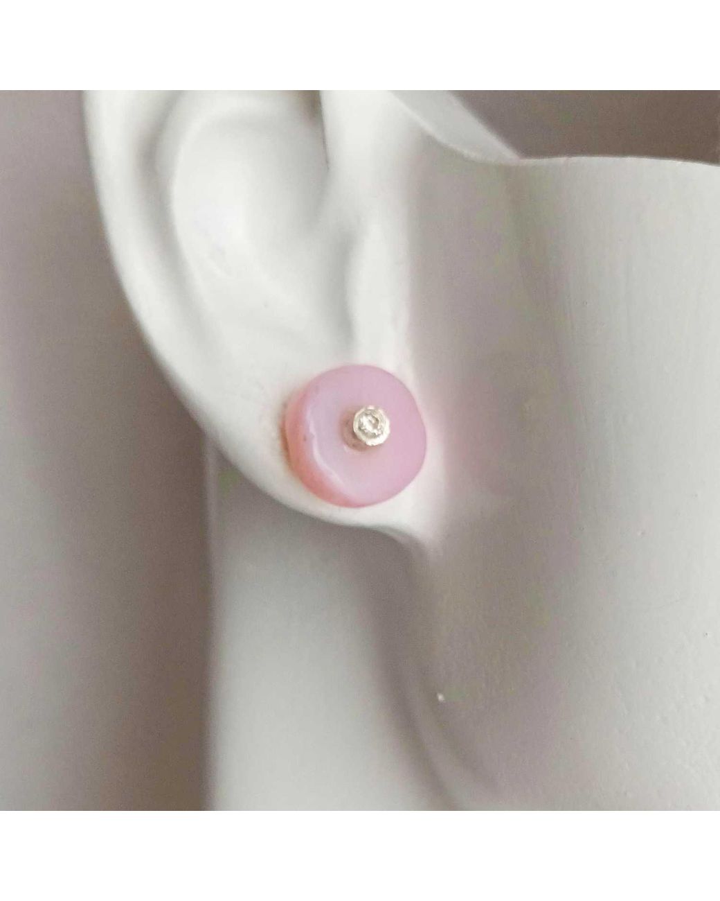 Lily Flo Jewellery Pink Opal Lab Grown Diamonds