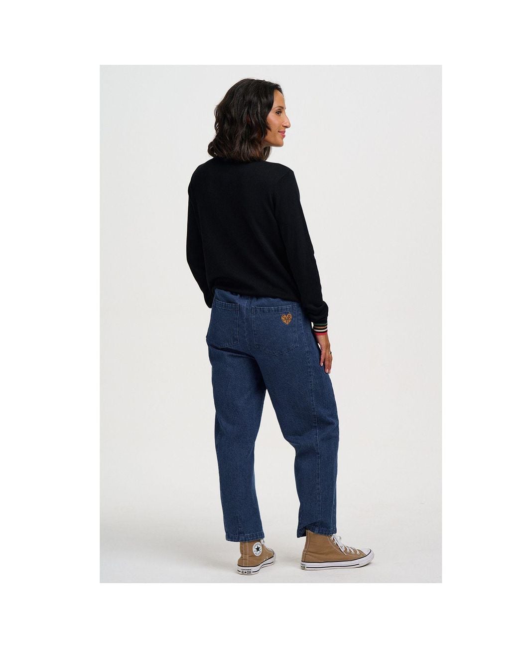 Sugarhill Black Rita Sweater, Woodland Scene
