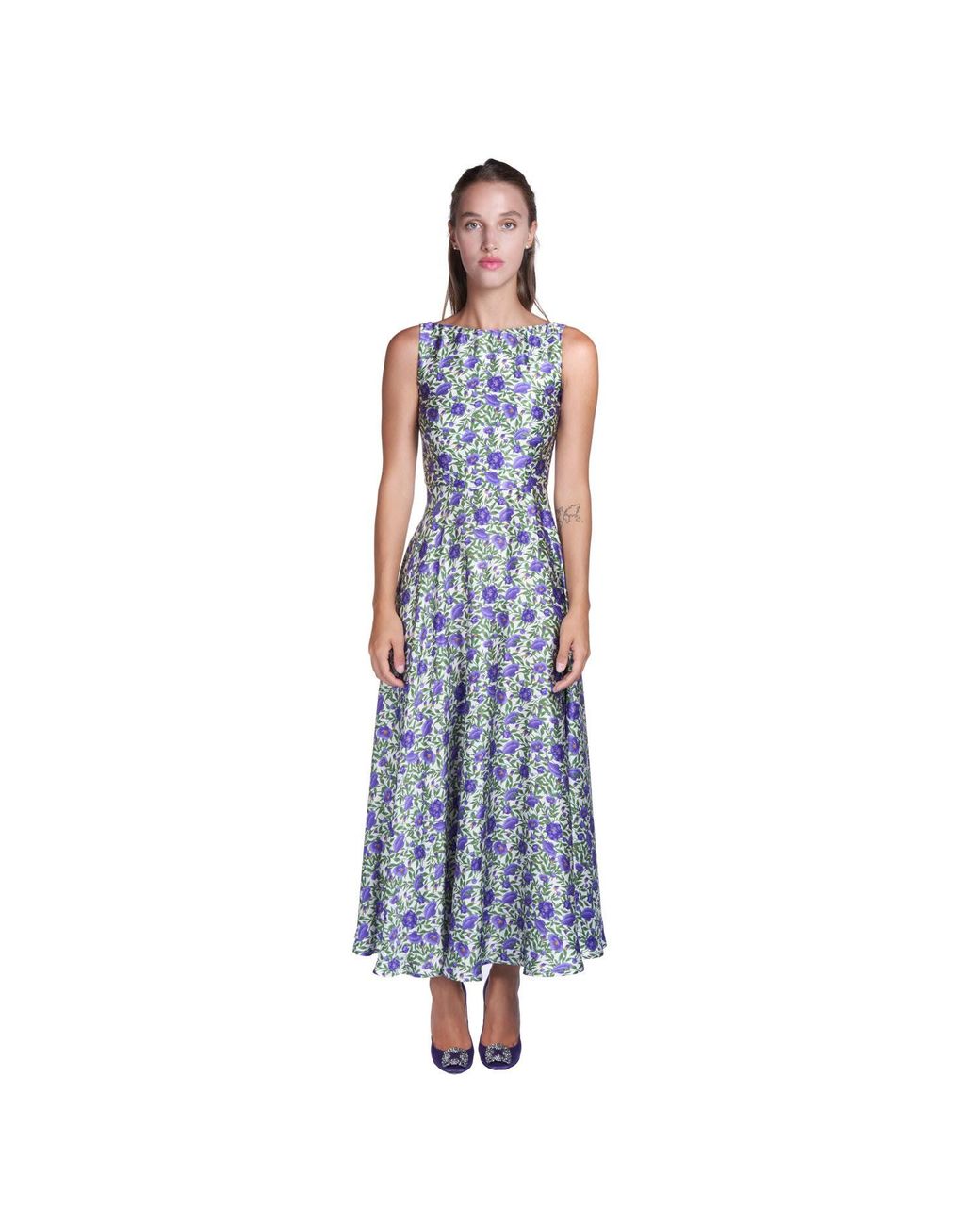 Sofia Tsereteli Blue Botanica Evening Dress