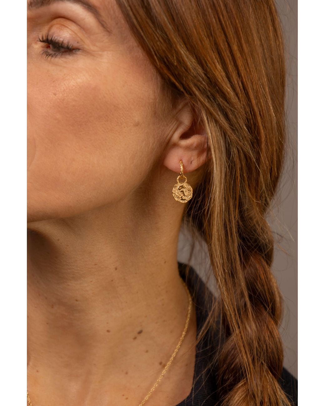 Claire Hill Designs Metallic F* This Sh* Huggie Hoops
