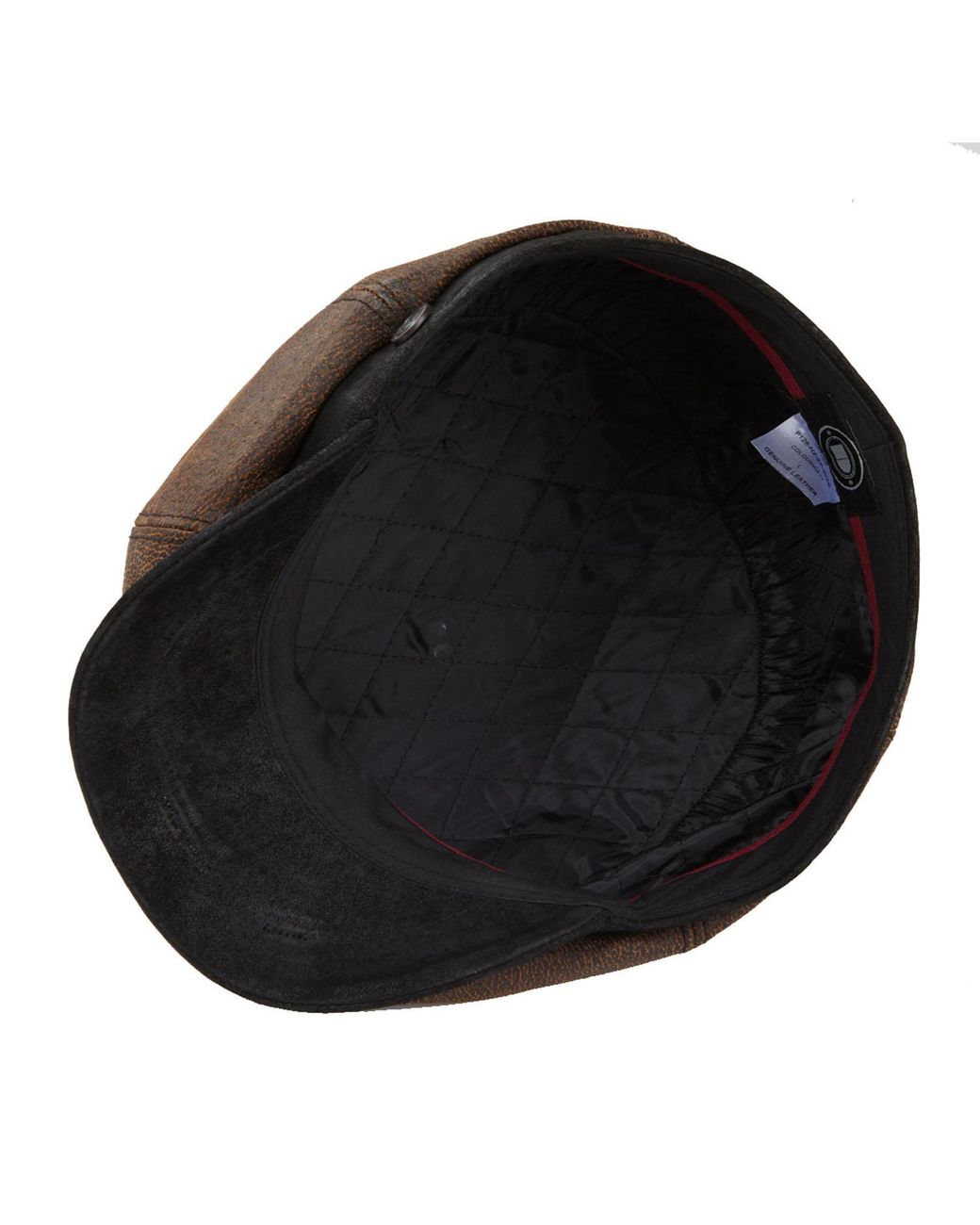 Dasmarca Hats Brown Oliver Rust Leather Bakerboy Newsboy Peaky Cap For for men