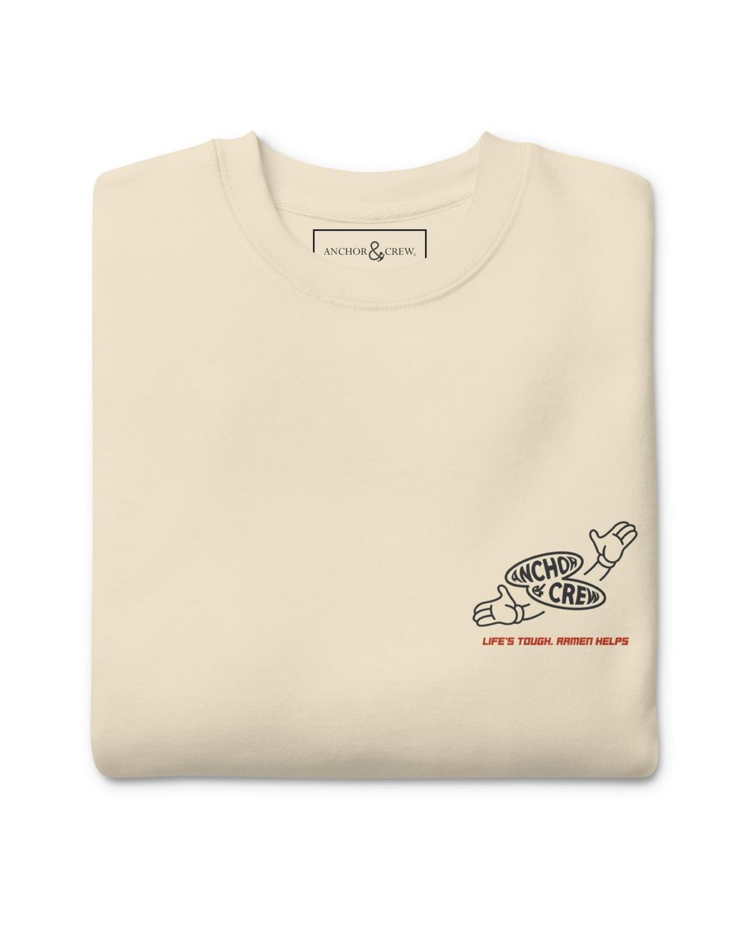 Anchor and Crew Neutrals Natural Ramen House Dial-A-Local Organic Cotton Sweatshirt
