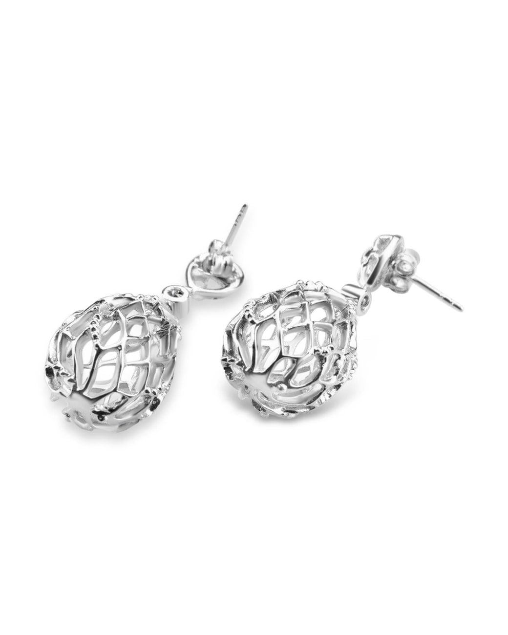 Bellus Domina Metallic Sterling Plated Balloon Earrings