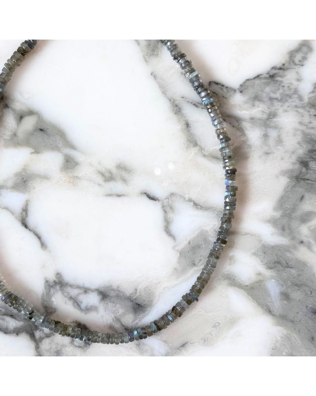 Herself Collections Metallic 14K Labradorite Necklace