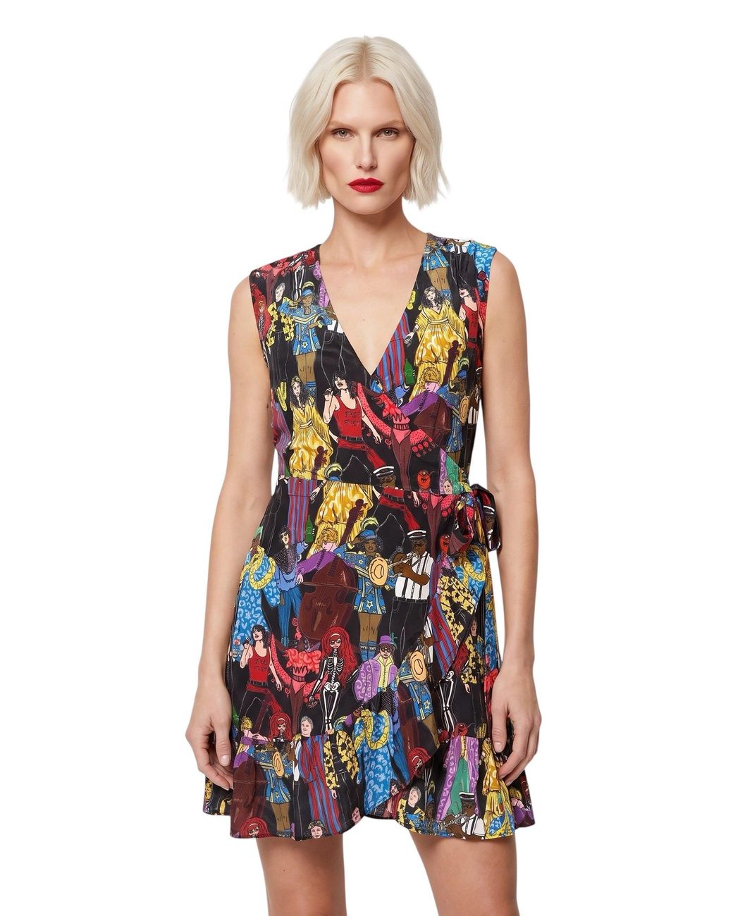 Any Old Iron Multicolor Nola Heroes Wrap Dress