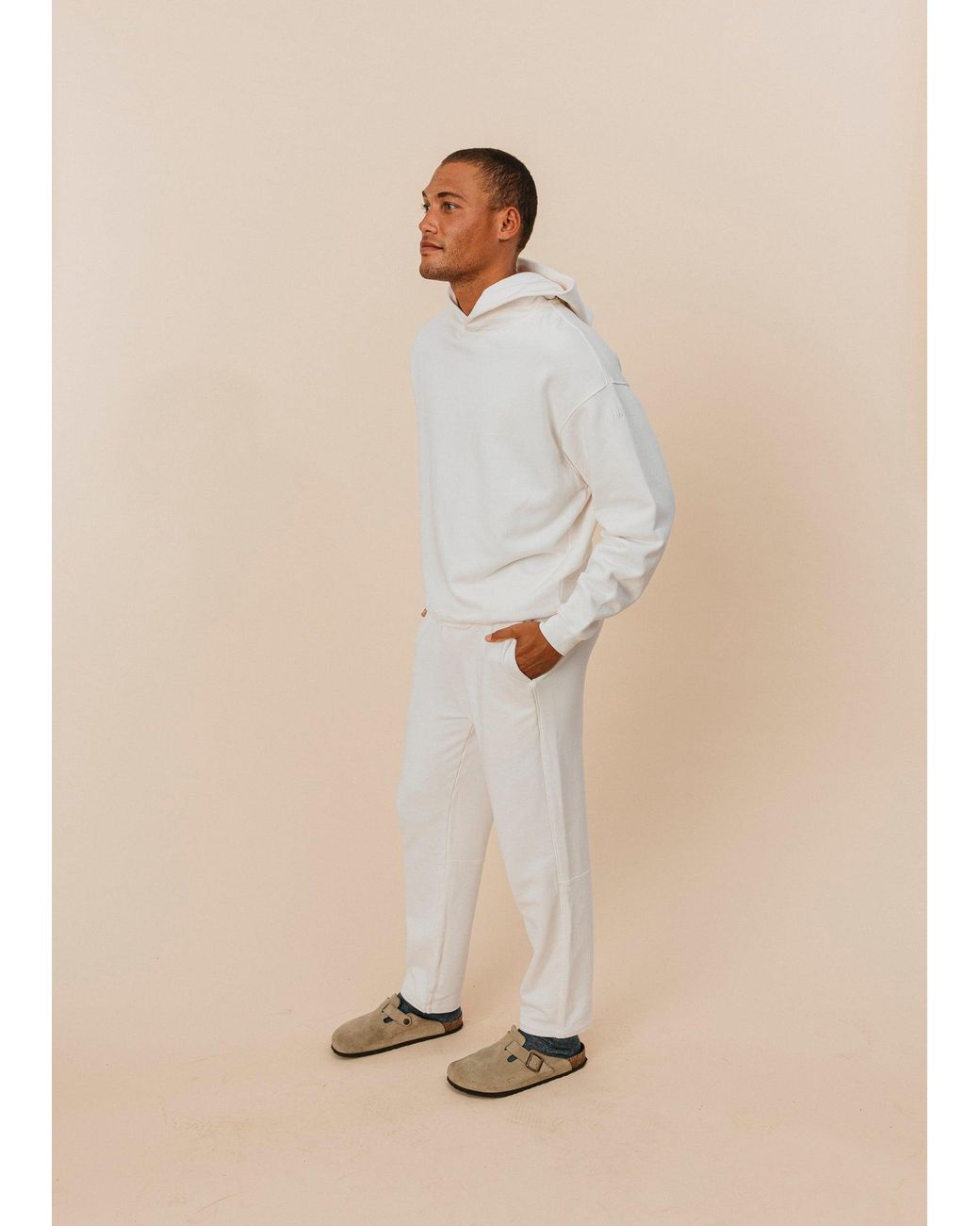 Ocio Leisurewear White Straight Leg Pant for men