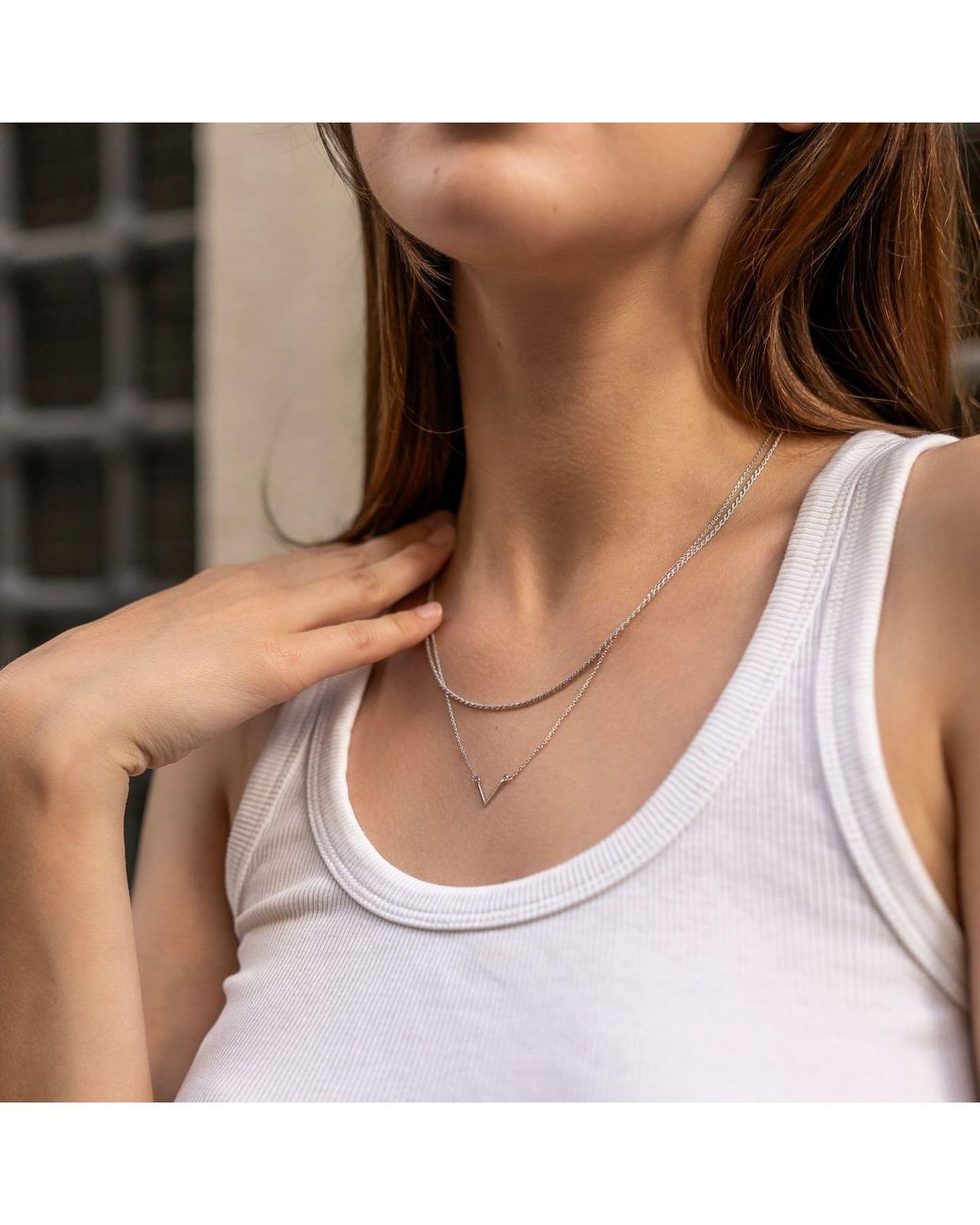Spero London Metallic Sterling Rope Chain Necklace