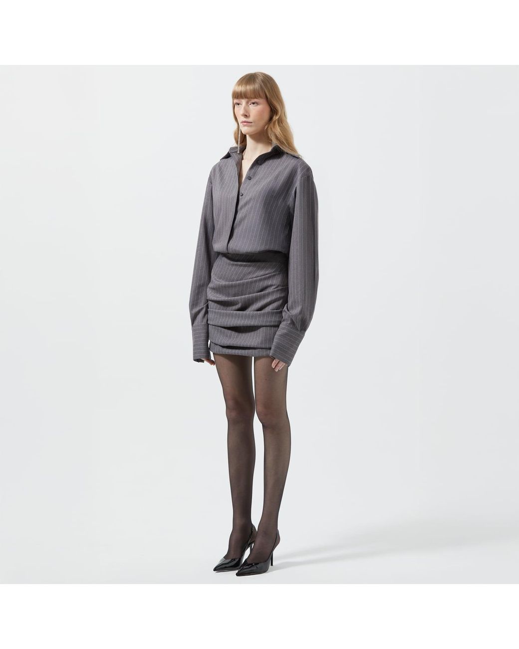 Herfetch Gray Mini City Dress