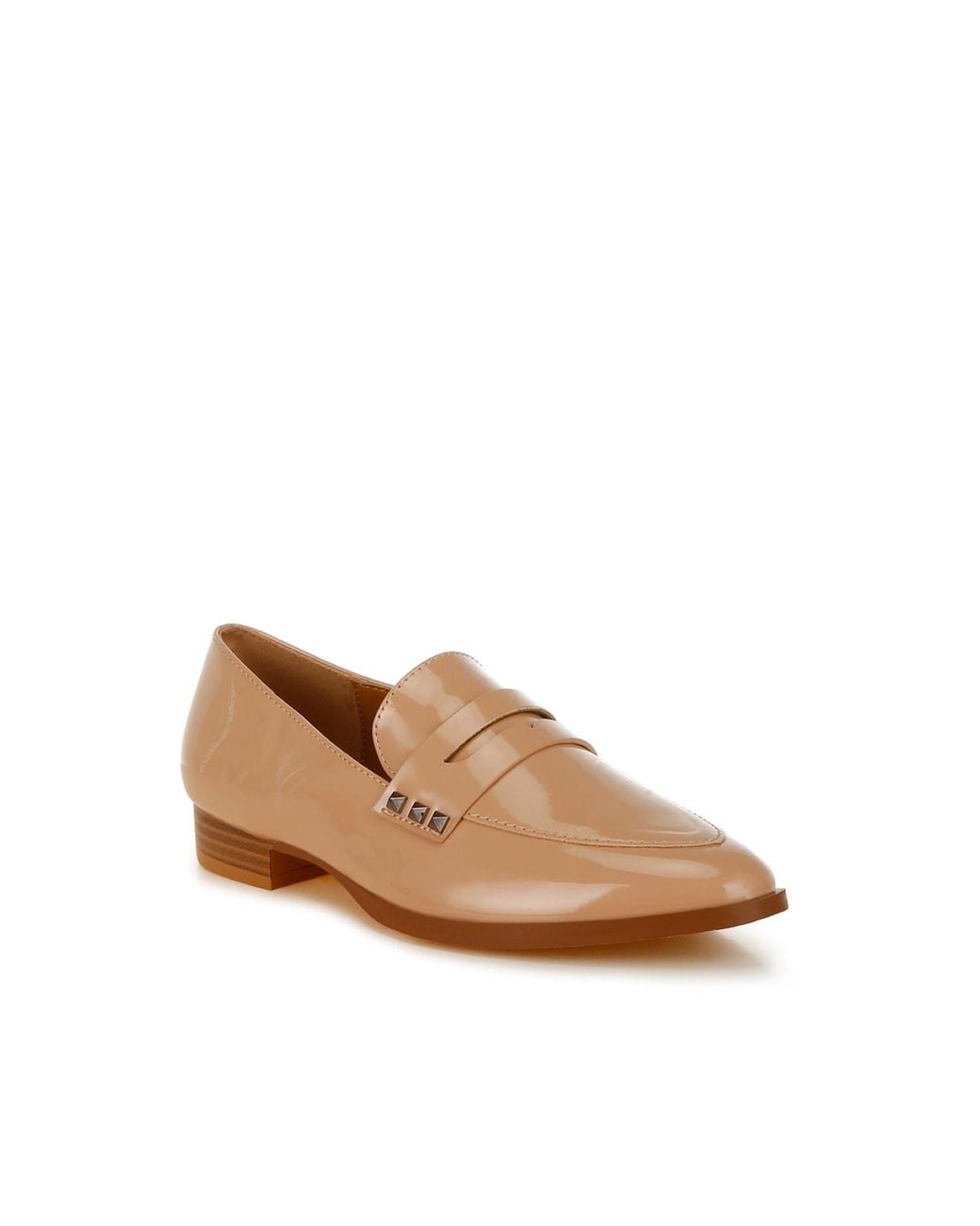 Rag & Co Natural Neutrals Noshiya Patent Pleather Penny Loafers