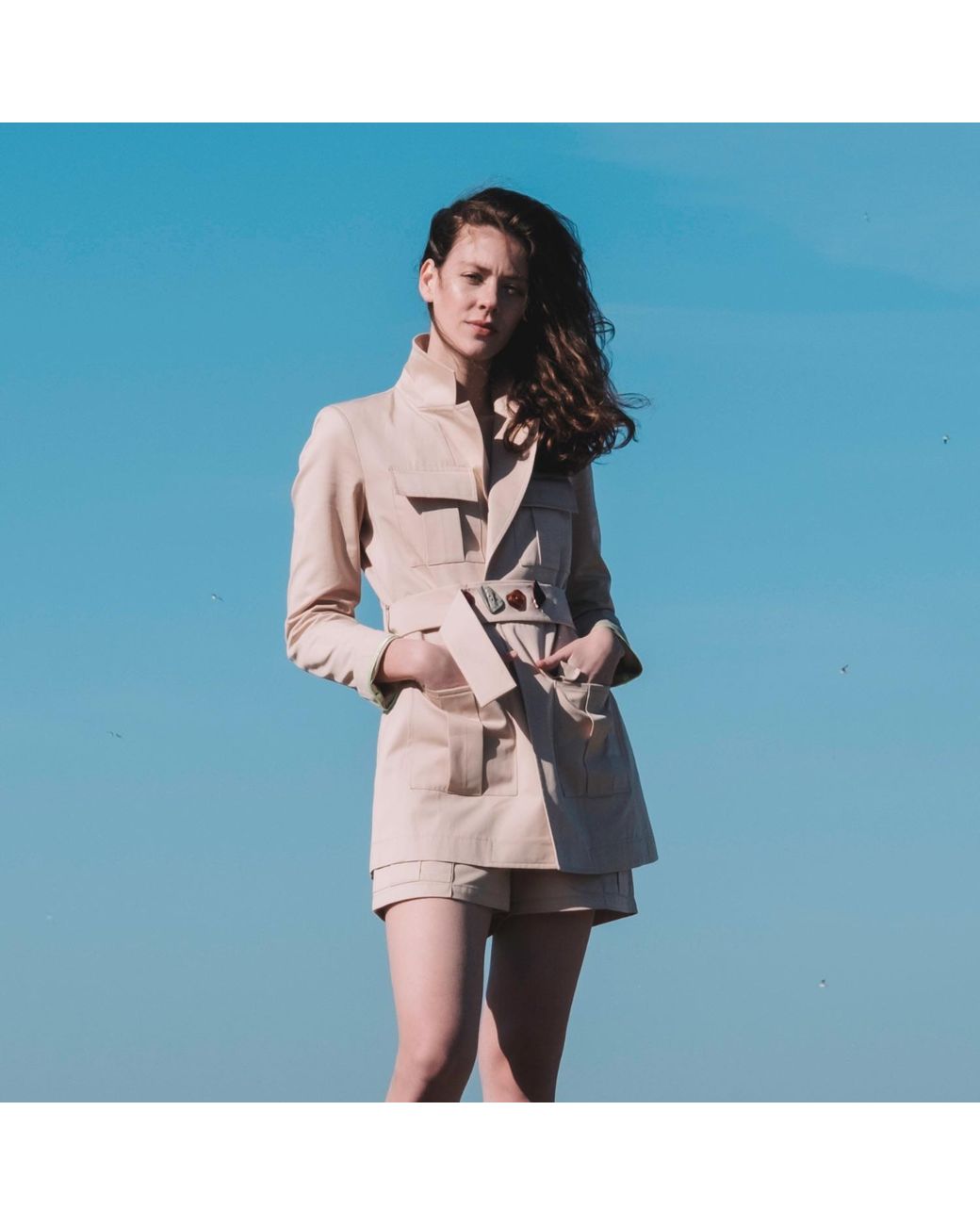 Mirimalist Brown Neutrals Terra Blazer