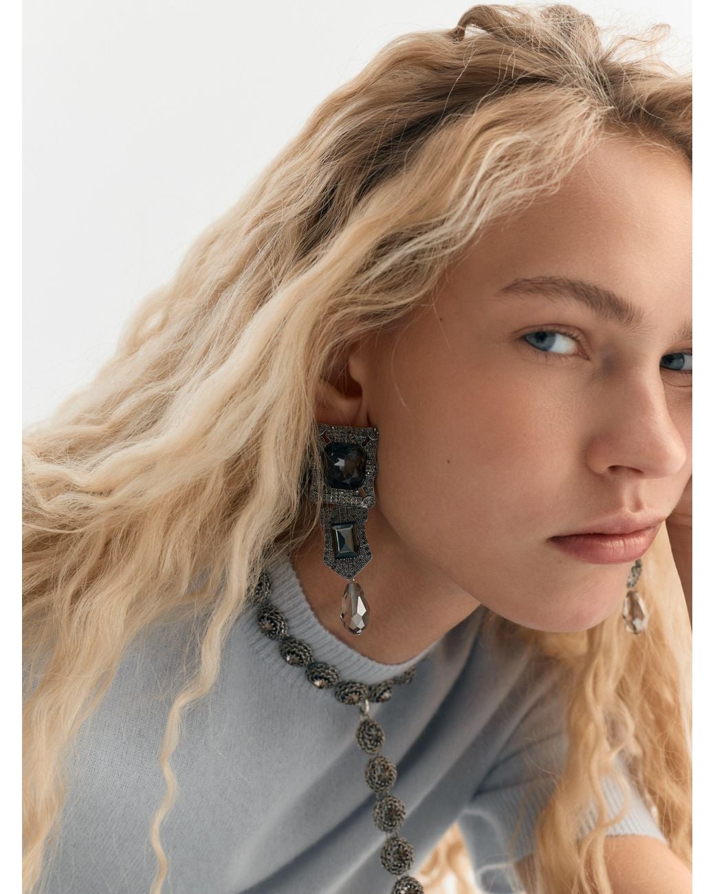 Sita Nevado Gray Mann Earrings