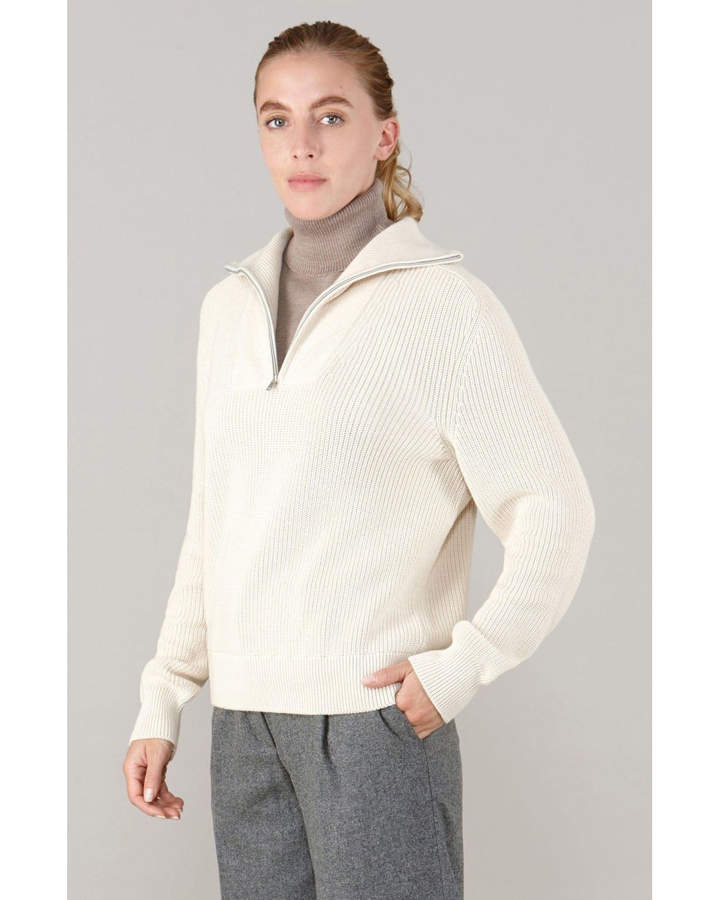Paul James Knitwear Brown Neutrals Extra Fine Merino Allegra Neck Warmer