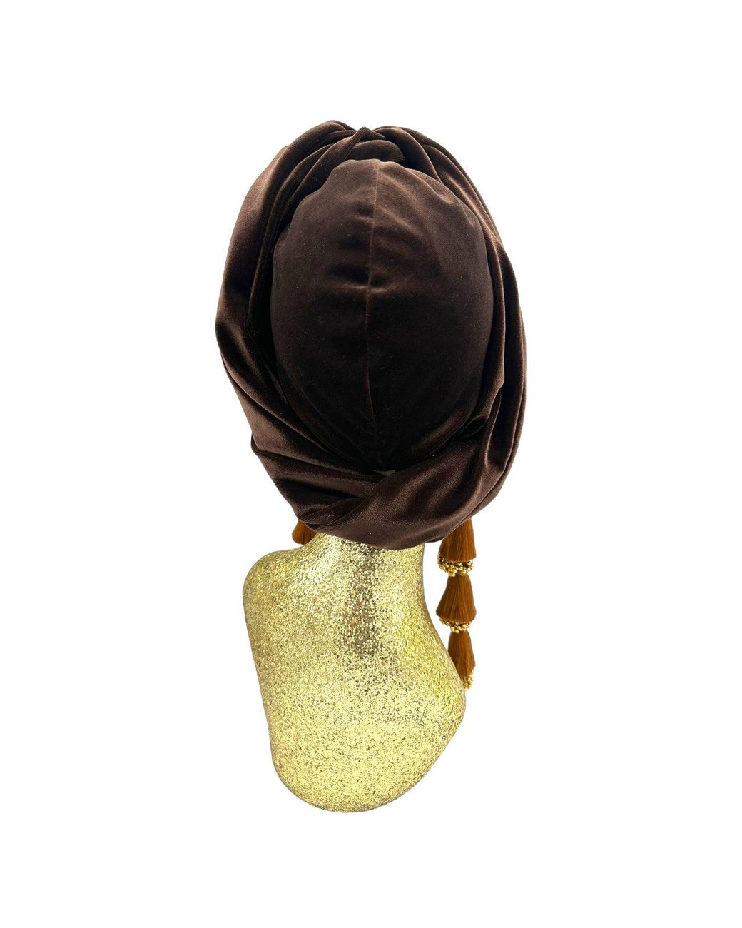 Julia Clancey Black Chocolate Cocoa Dorado Turban