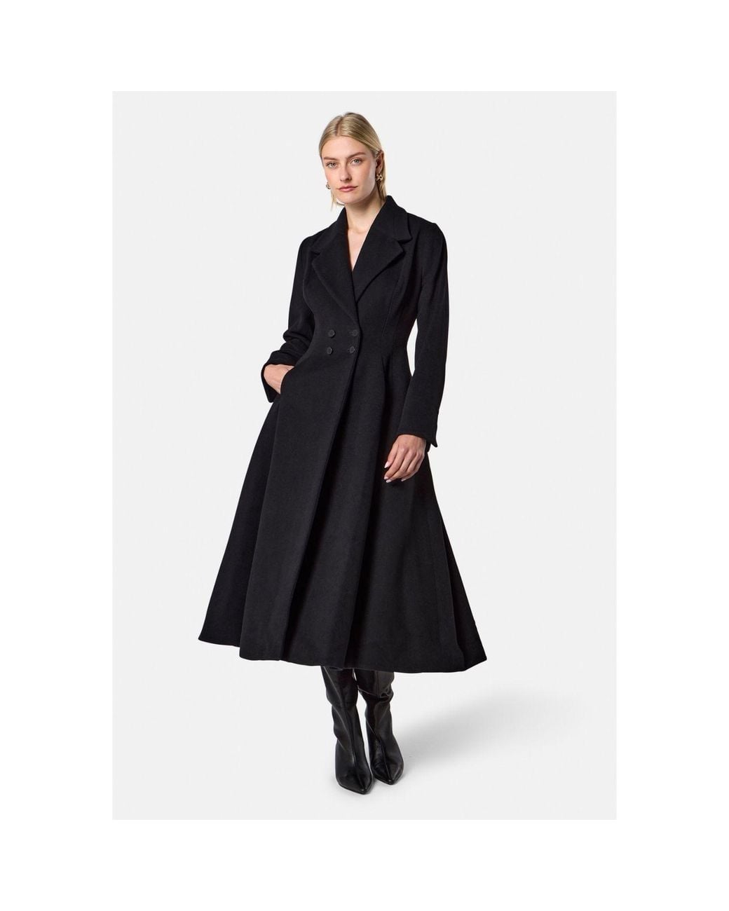 Helen Mcalinden Black Scarlett Swing Coat