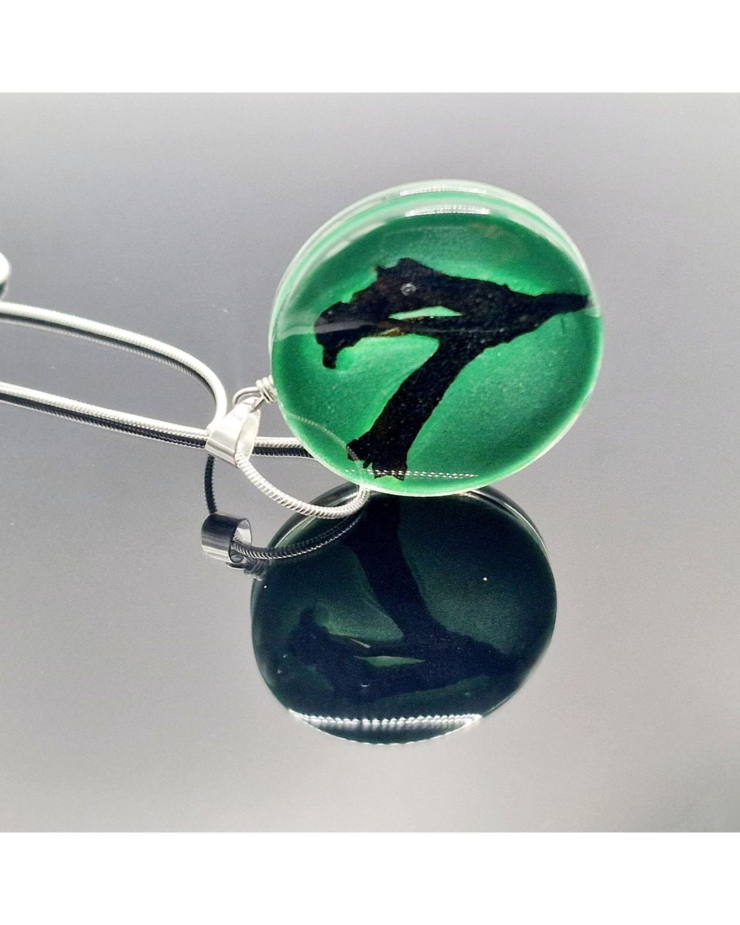 Laura Daili Green Baltic Sea Whisper Pendant