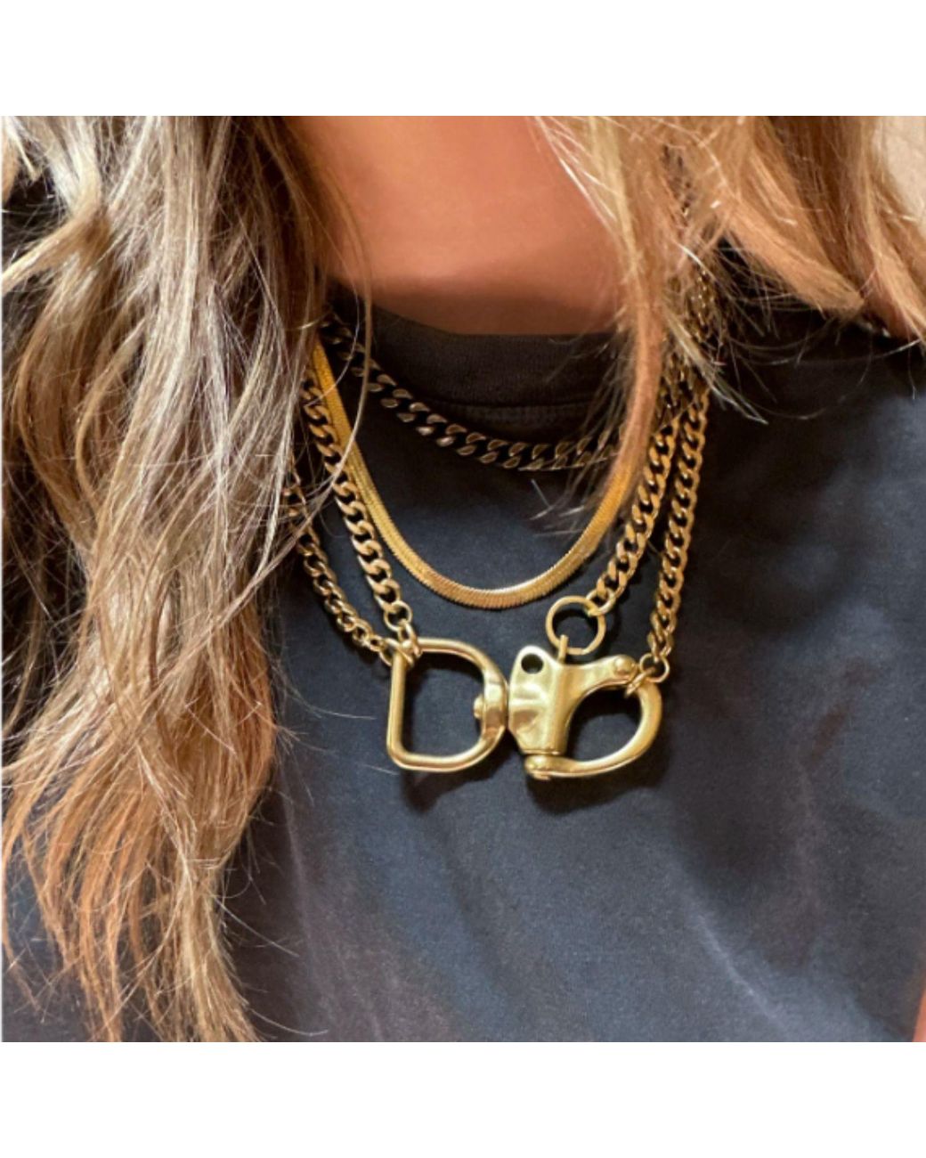 Rachel Nathan Metallic Recon Necklace