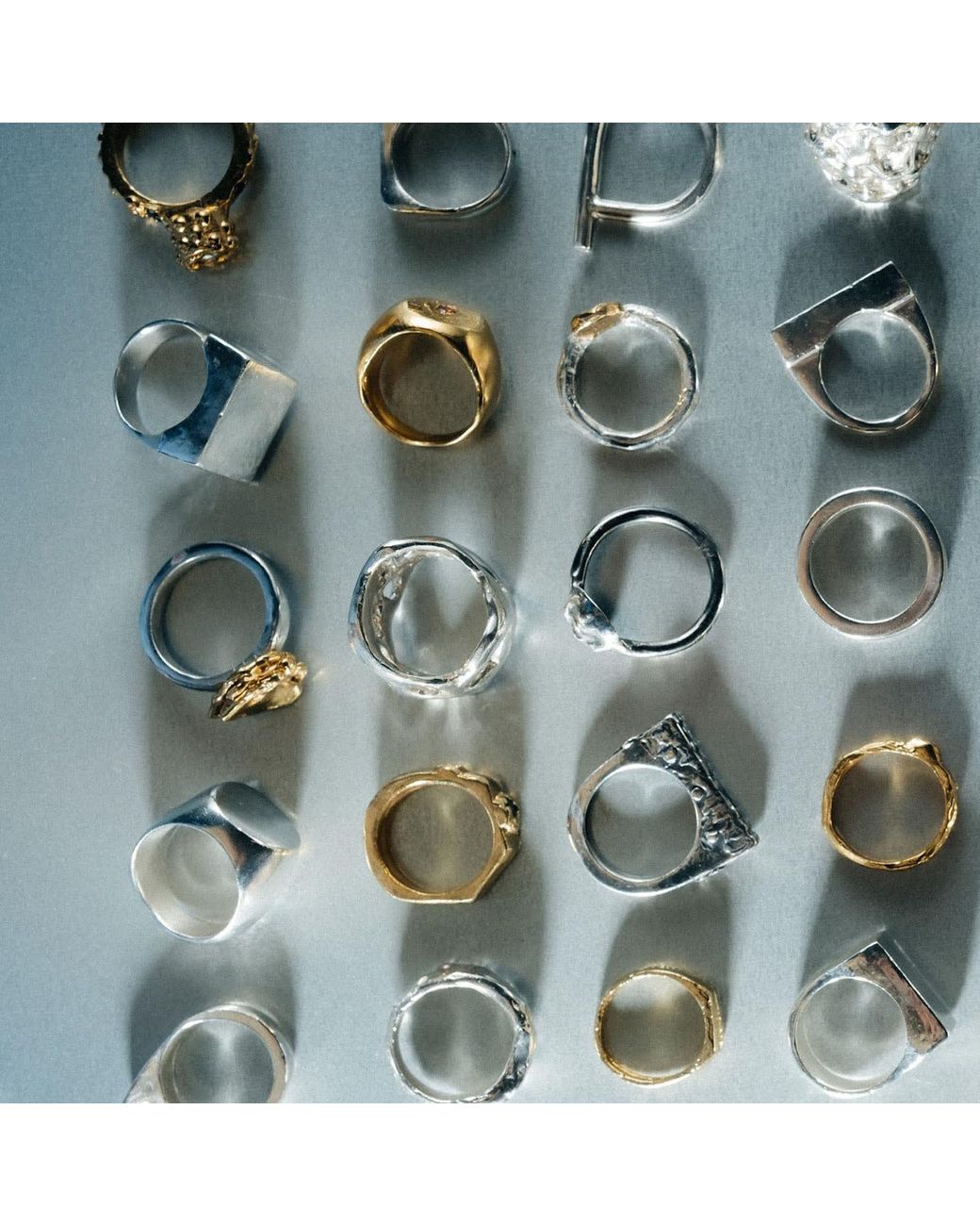 Moca Jewellery Metallic Flower Ring