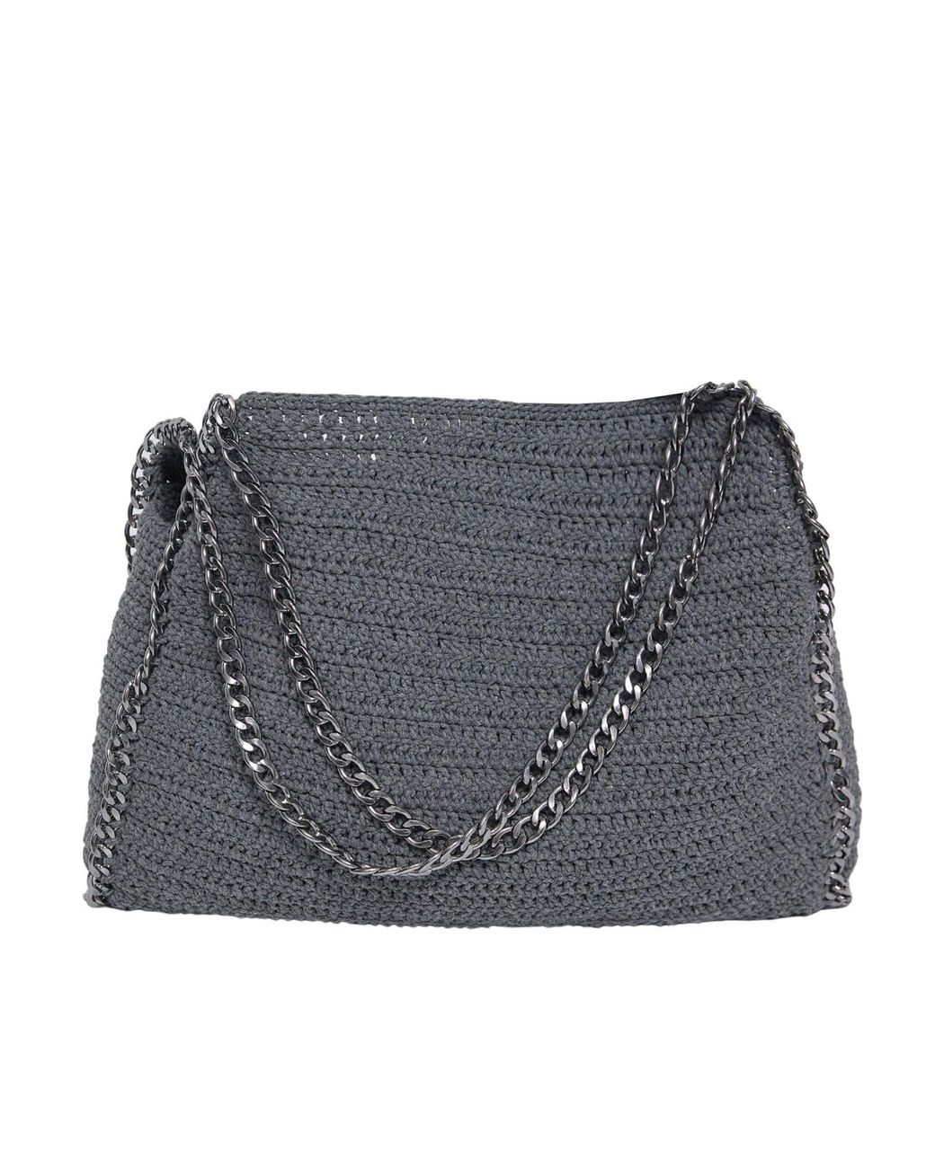 N'Onat Gray City Chain Hand Crochet Tote Bag