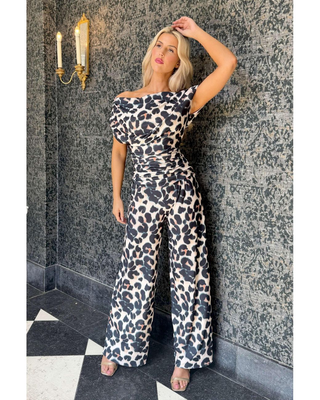 Atom Label Purple Neutrals Carbon Jumpsuit