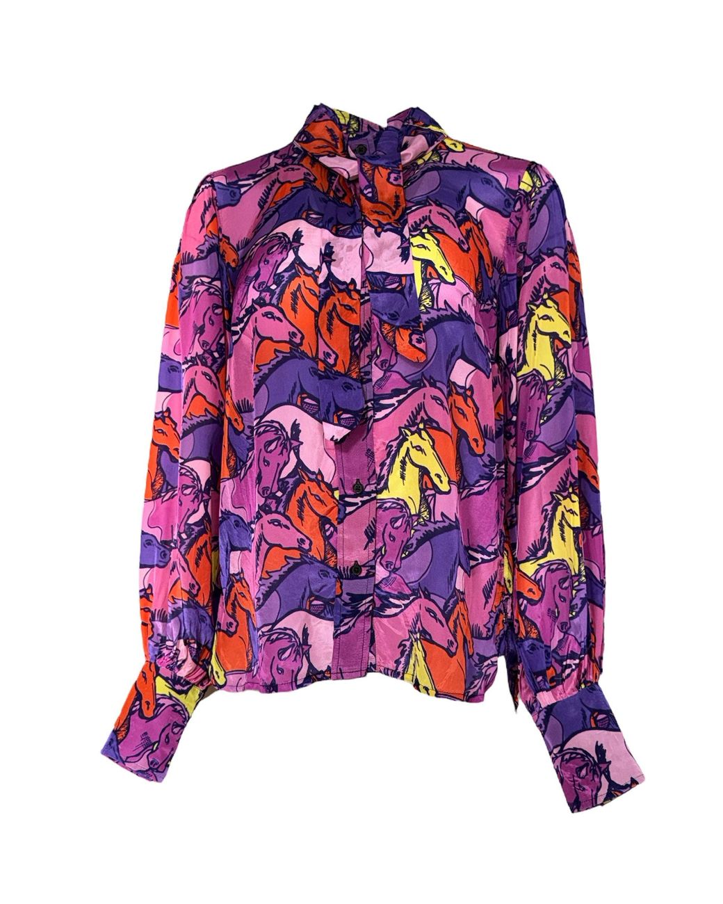 Any Old Iron Purple Runaway Necktie Shirt