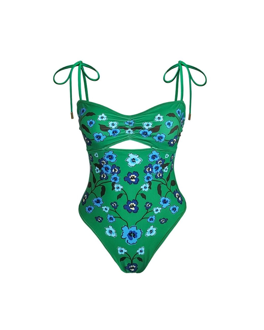 Jessie Zhao New York Green Eden Reversible One Piece Swimsuit