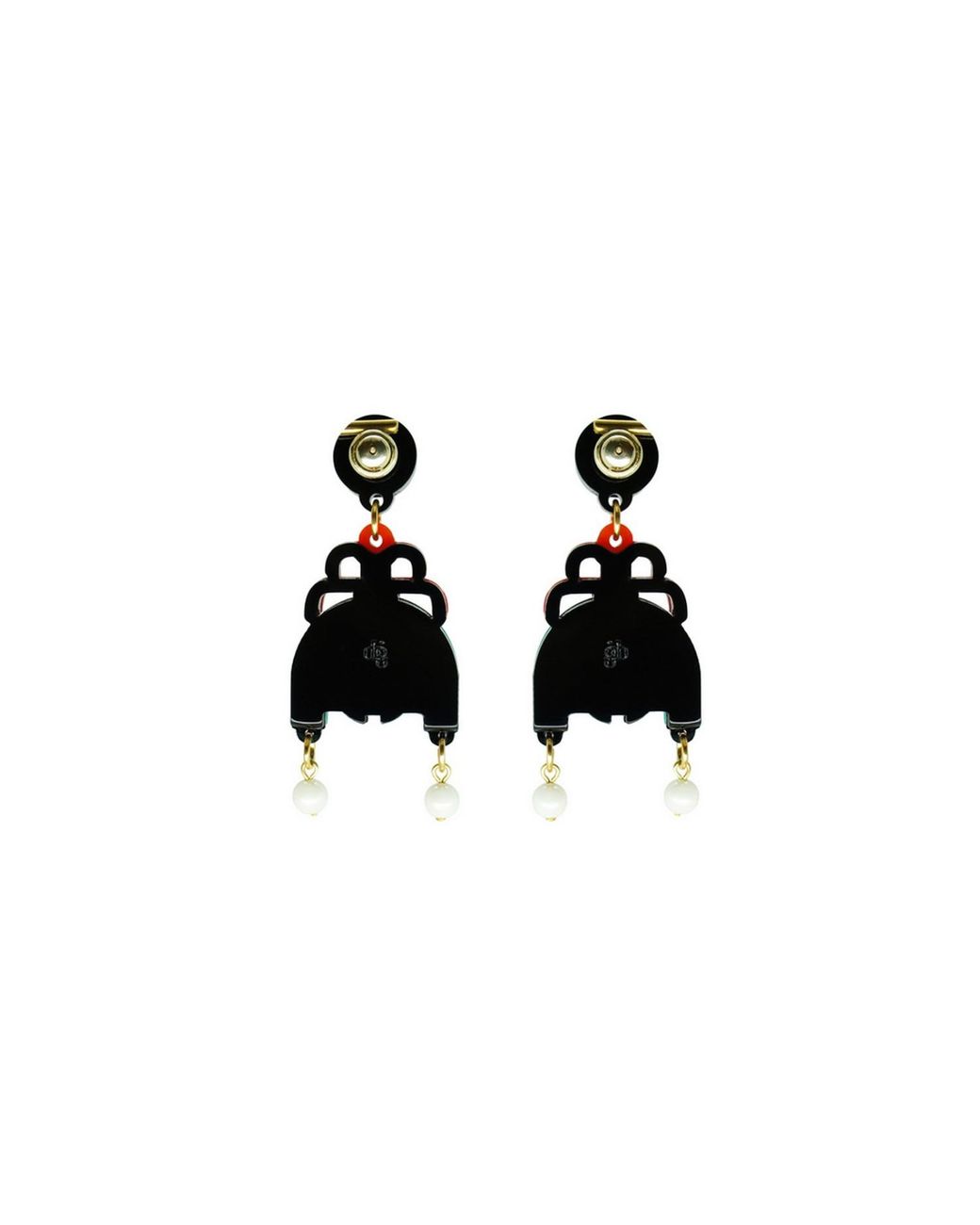 Gissa Bicalho Green Acrylic Handmade Earring Ixchel