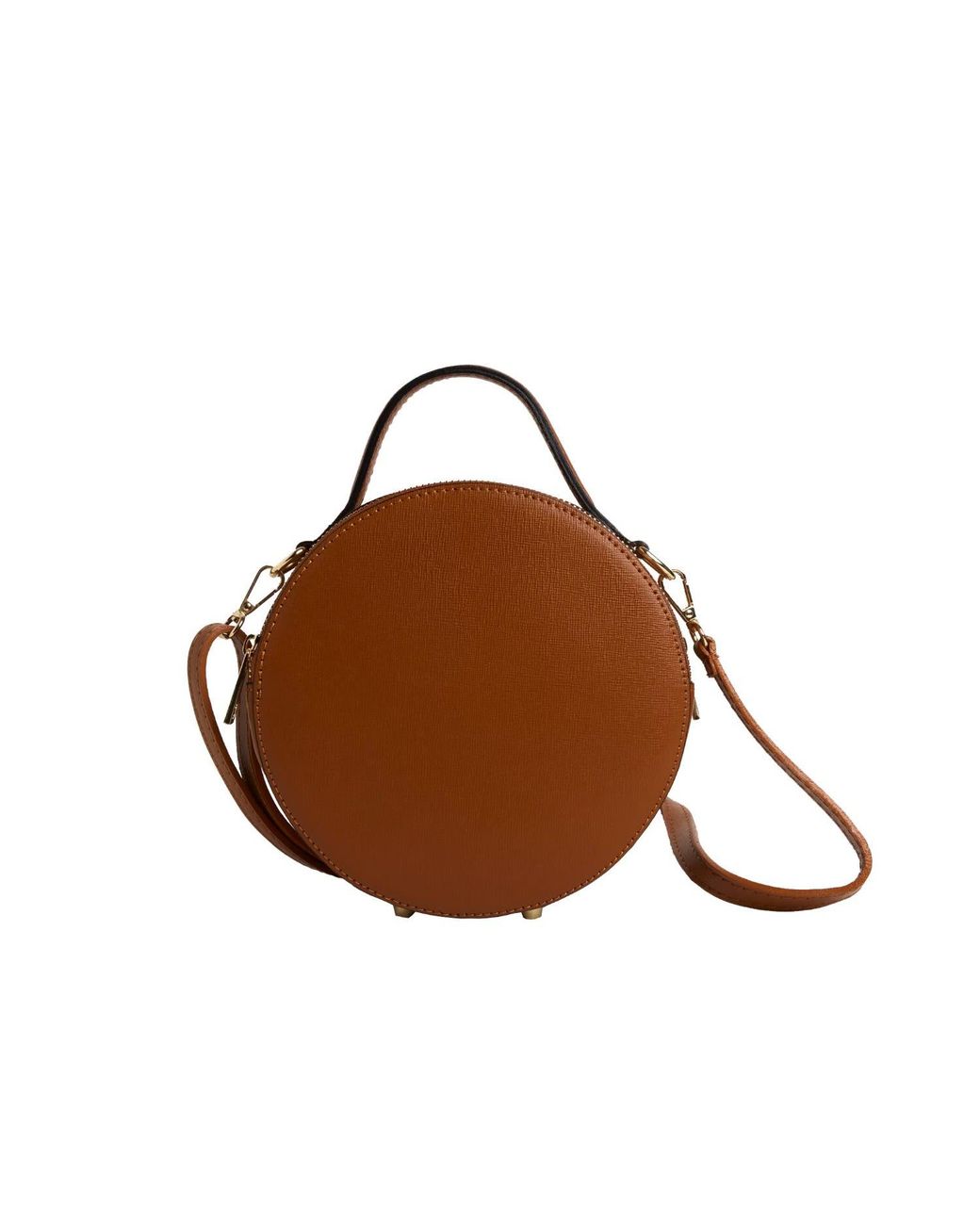 Betsy & Floss Brown Rome Round Circle Crossbody Bag