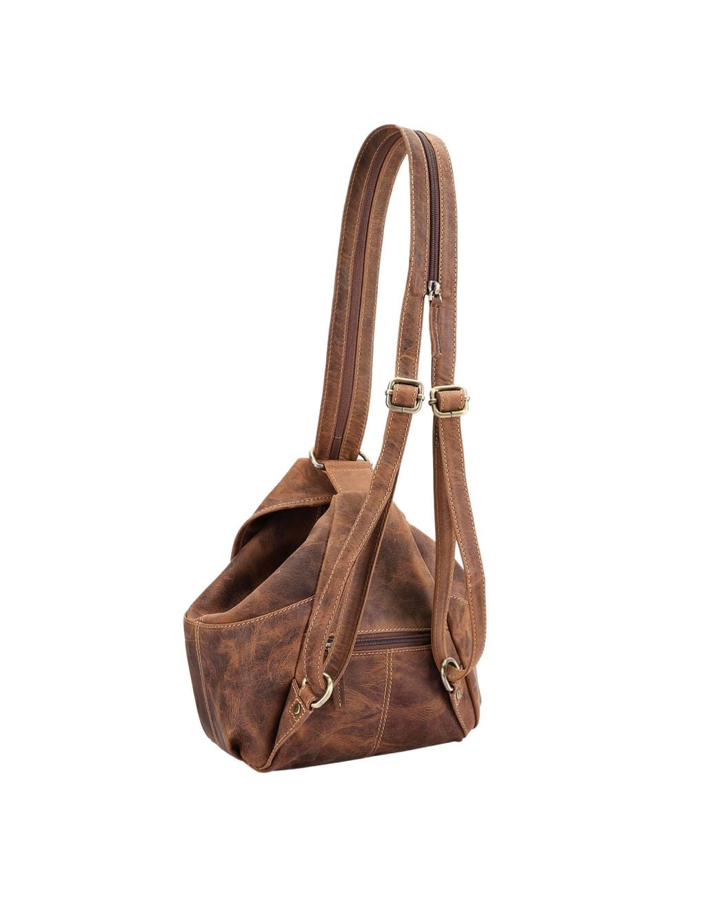 Lloyd Baker Brown Satna Leather Backpack