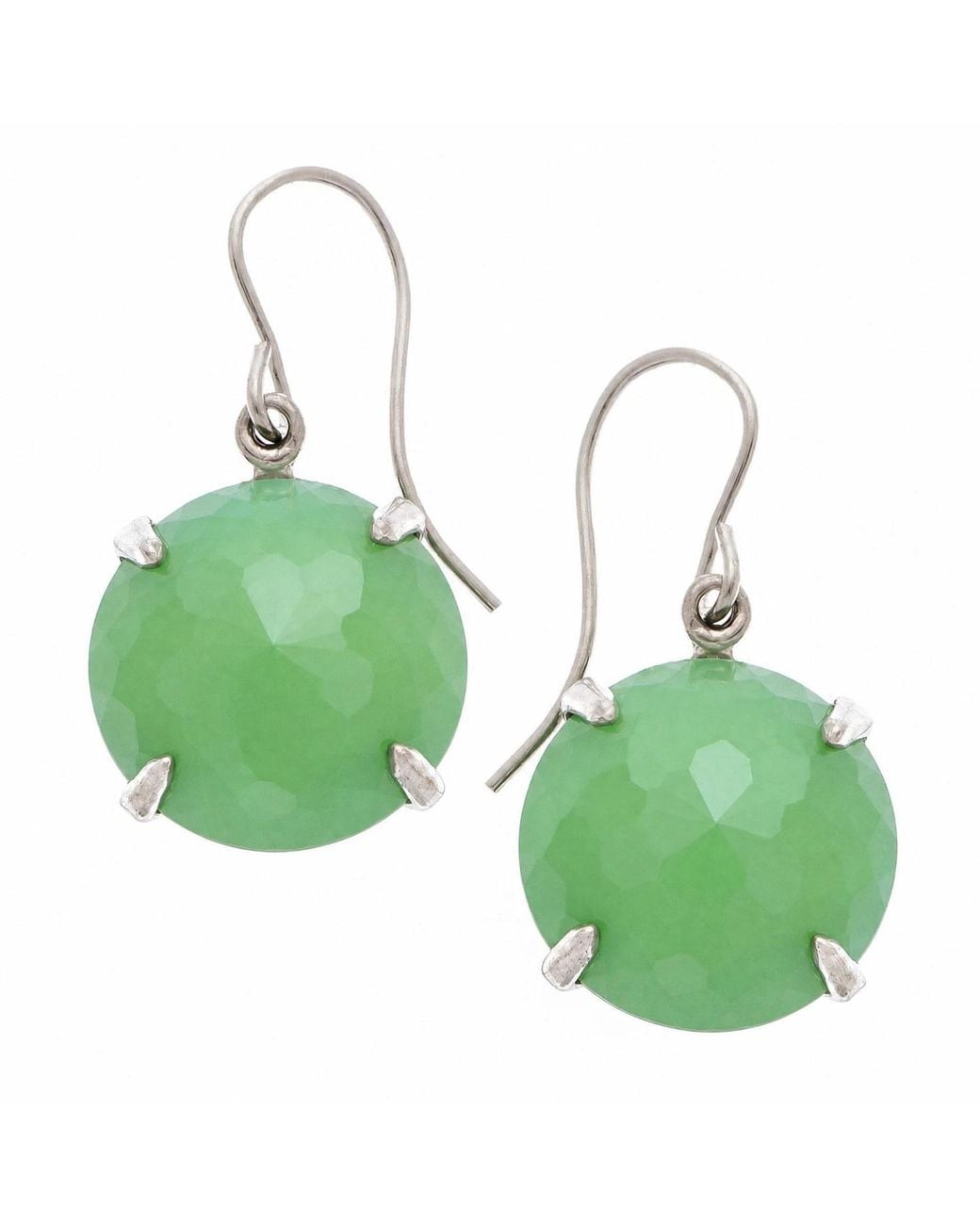 Heather Hawkins Jewelry Green Radiate Gemstone Drop Earrings