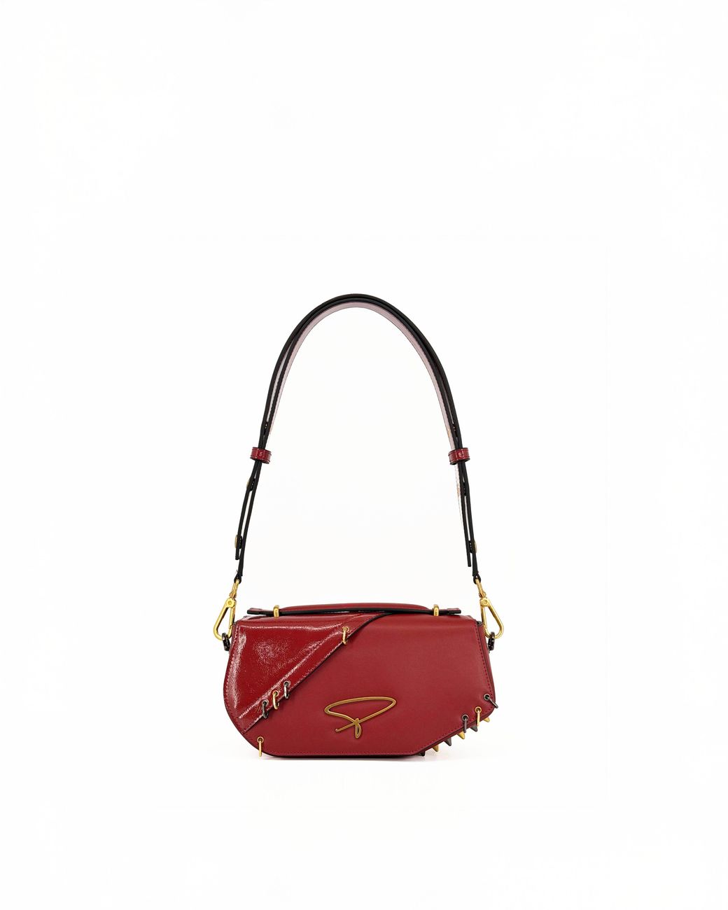 Pimpinicchio New York Red Dey Asymmetrical Shoulder Bag