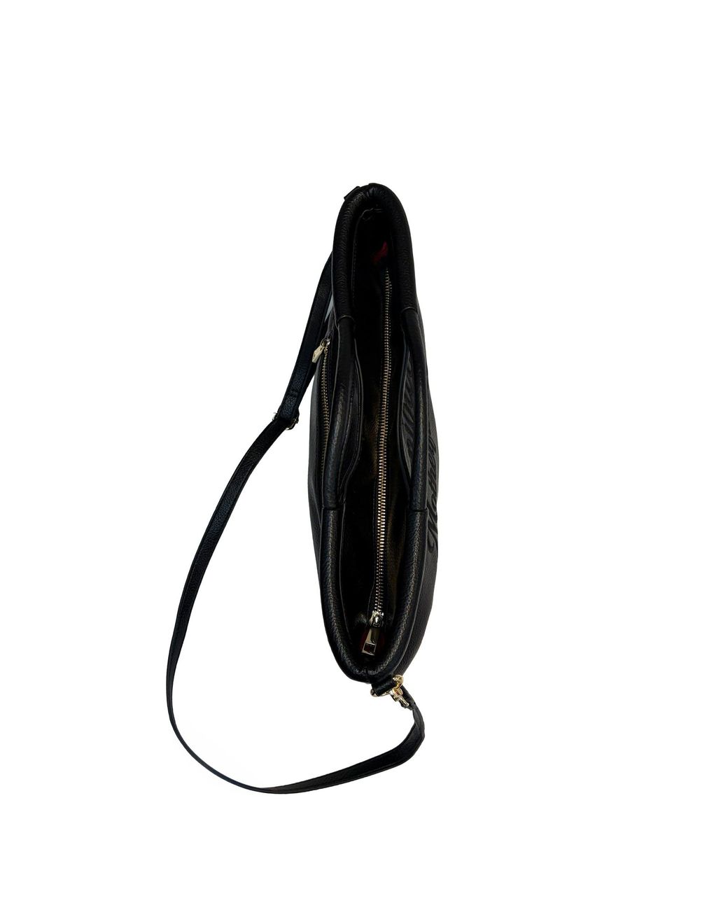 Lilly Loves Black This Is A Sign Vegan Leather Clutch