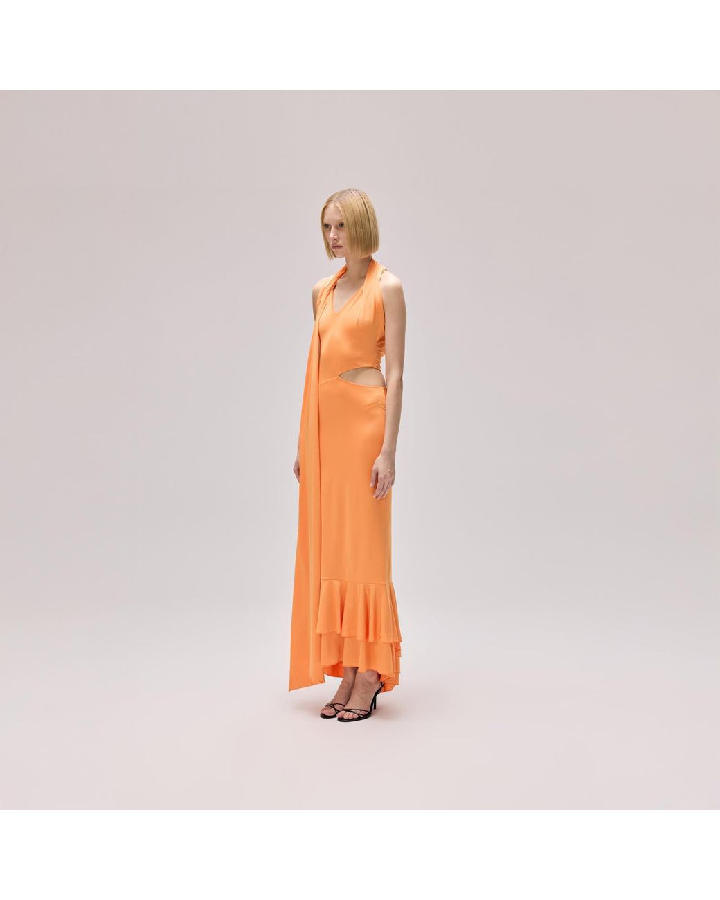 Herfetch Orange Maxi Satsuma Dress