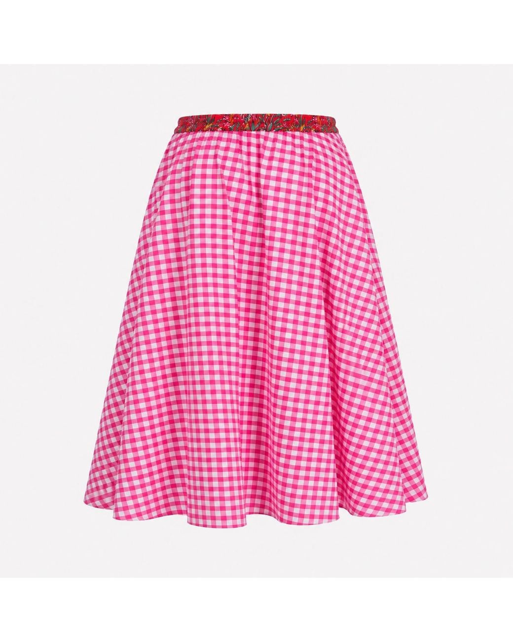 IZABELA MANDOIU Pink Midi Skirt Crafted