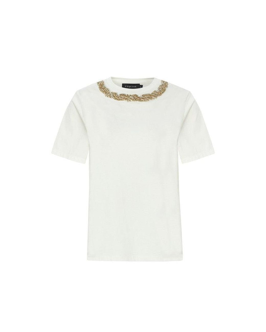 Exquise White Neutrals Abbie Tshirt – Ecru